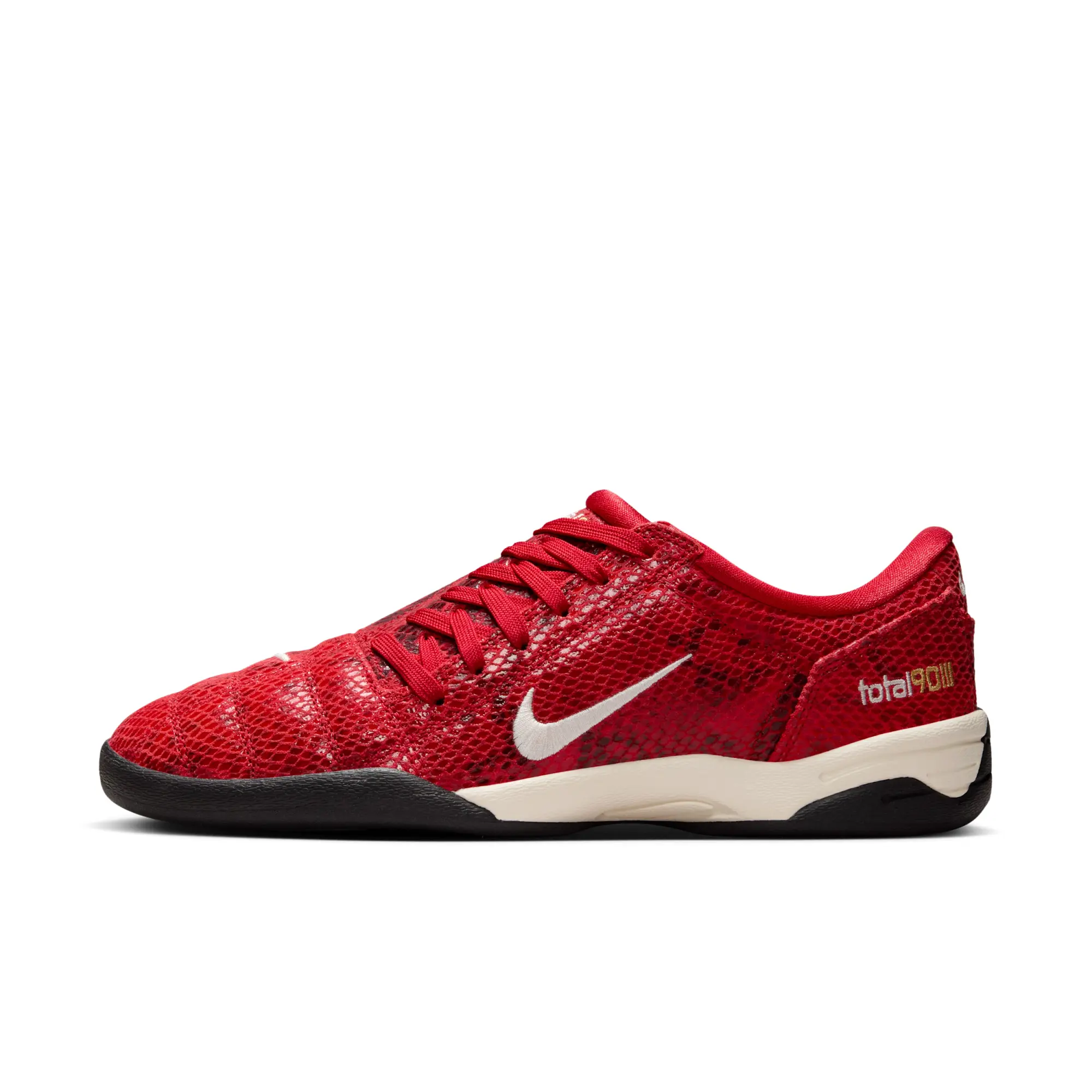 Nike Women's T90 Se Sneaker Red/Ivory/Gold