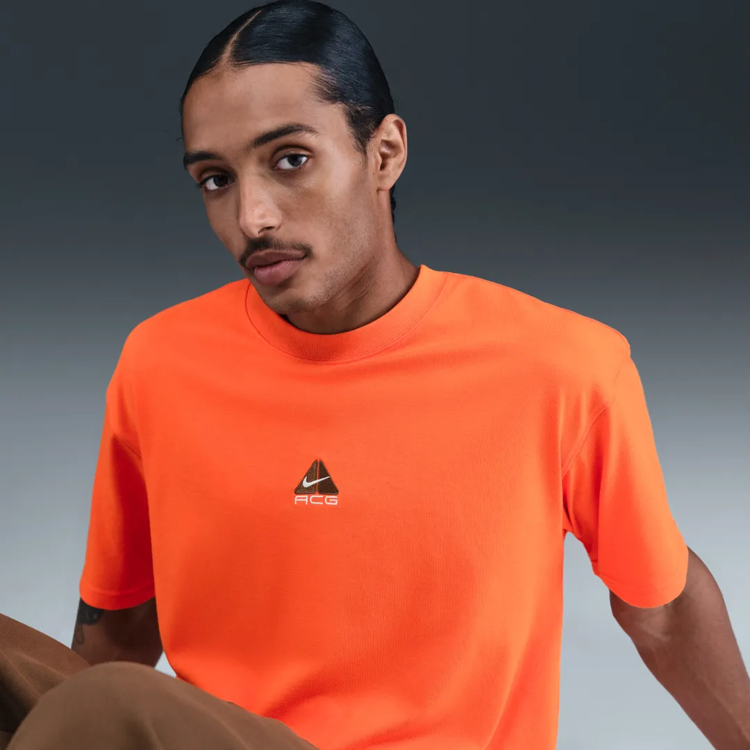 Nike ACG Men's T-Shirt - Orange - Recycled Polyester/Organic