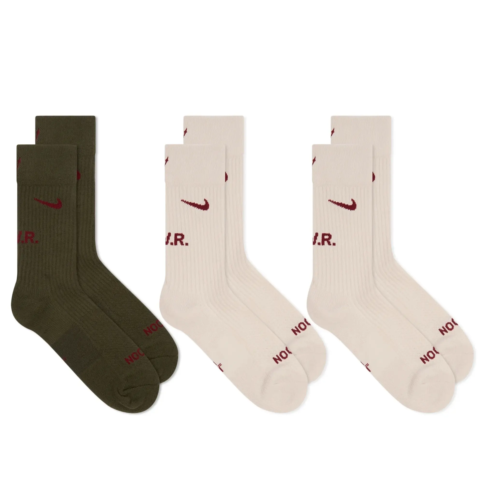 Nike Men's NOCTA Crew Sock 3-Pack Multi