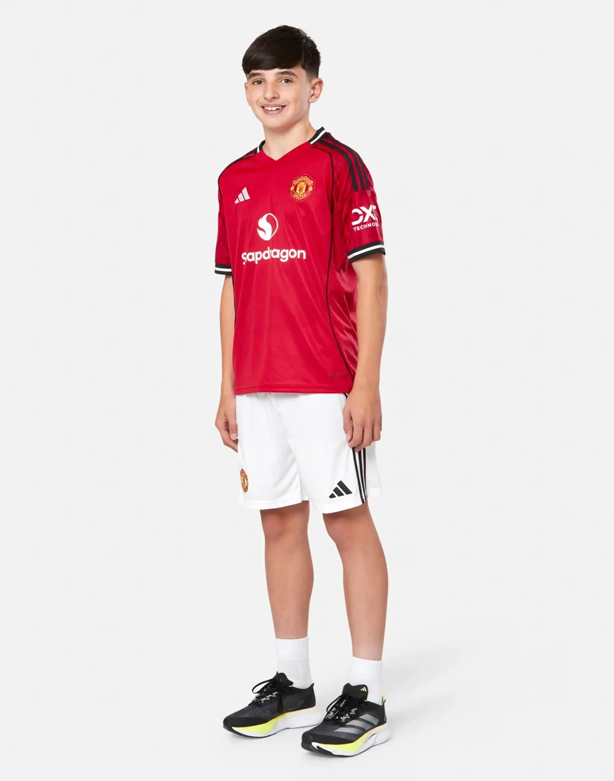 adidas Manchester United FC 2025/26 Home Shorts Junior - White - Kids