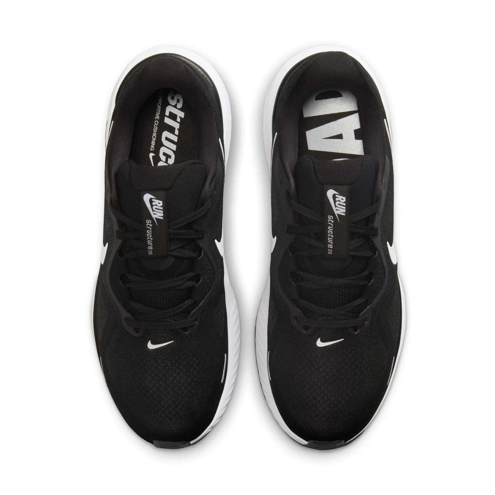Nike Structure 26 Men's Road Running Shoes - Black