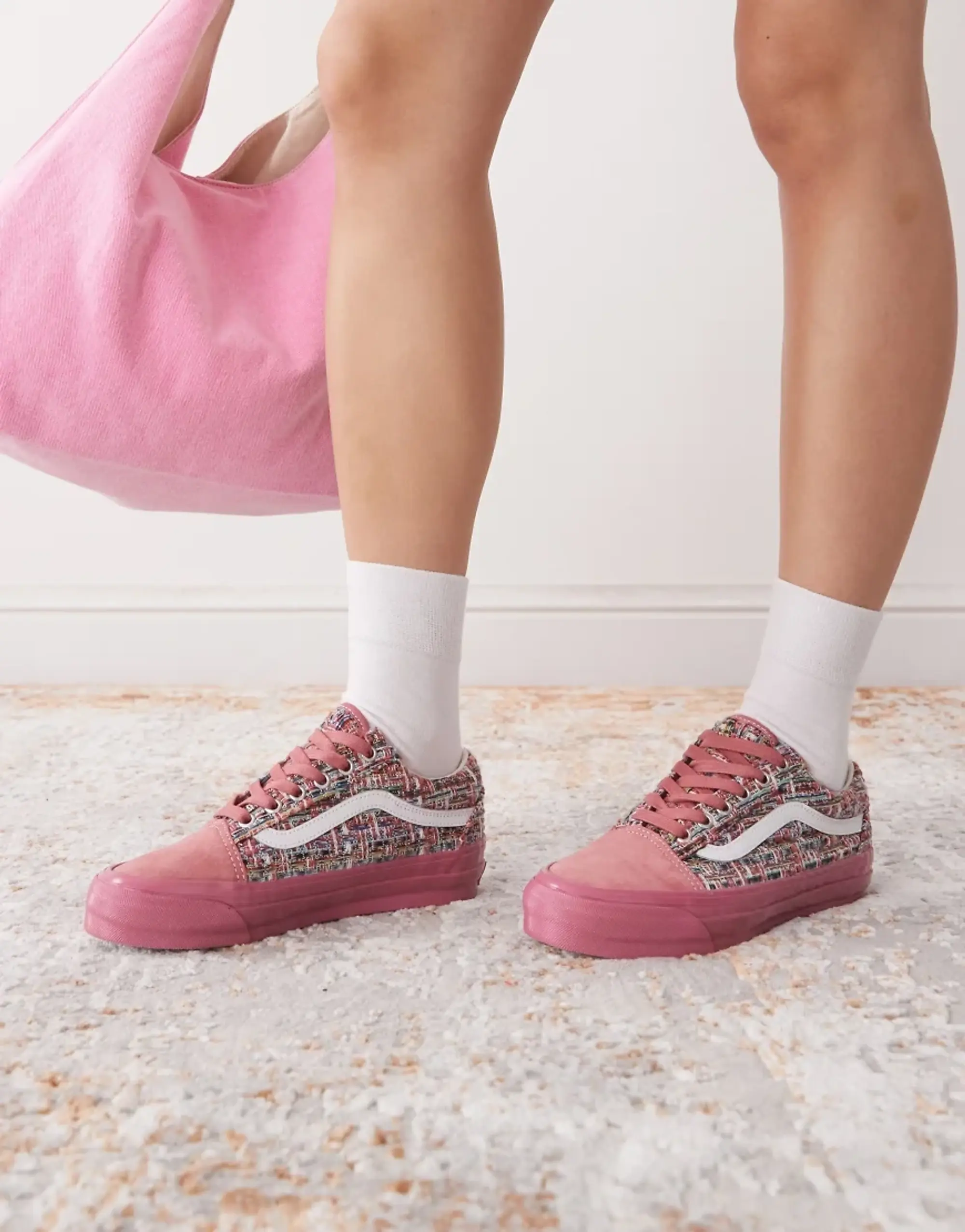 Vans Premium Old Skool Trainers In Pink