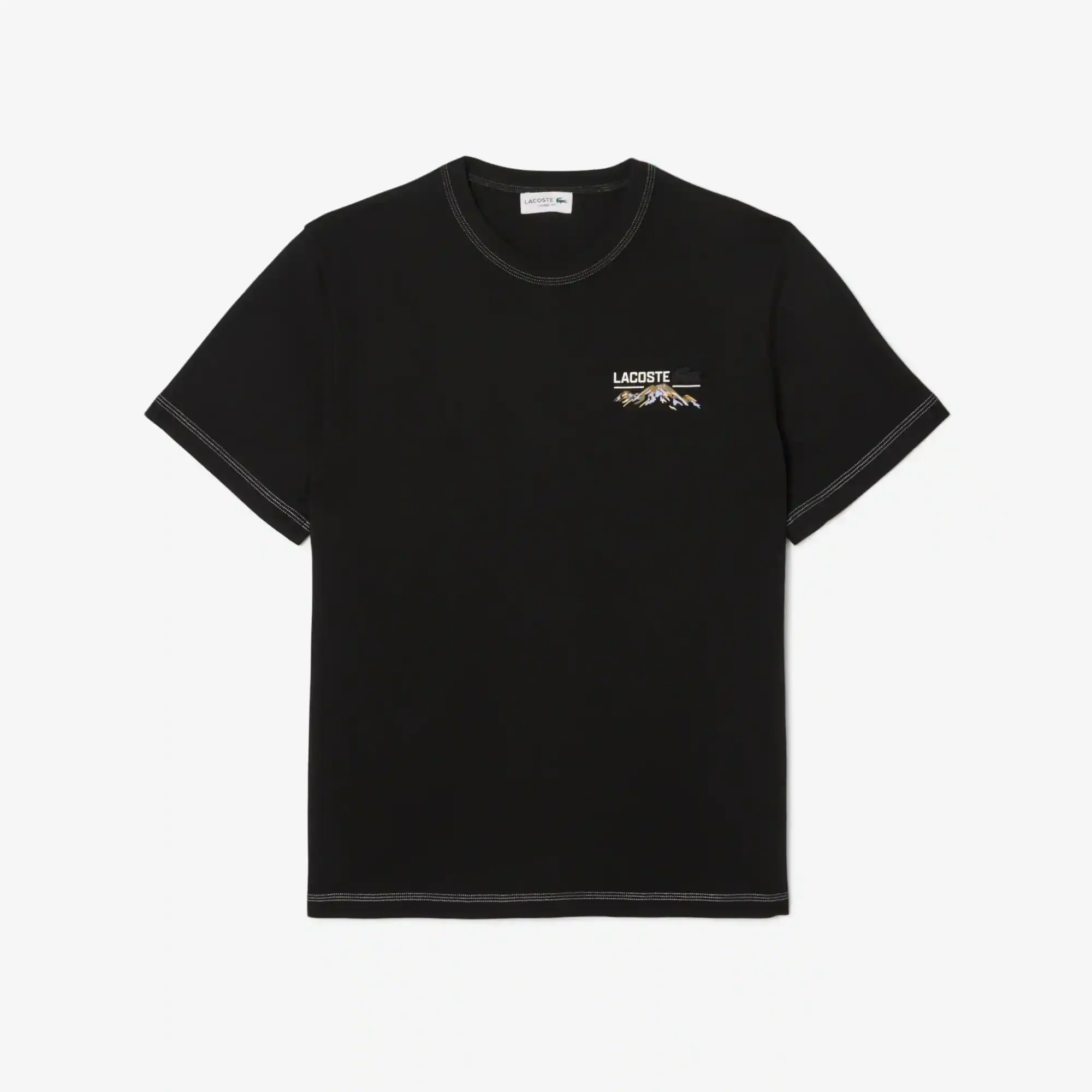 Lacoste Multi Print Jersey T-shirt - Noir