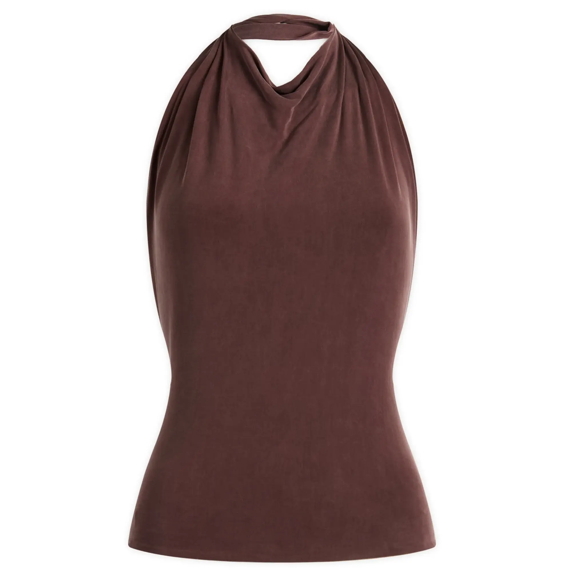Peachy Den Women's Kylie Halter Top Mahogany