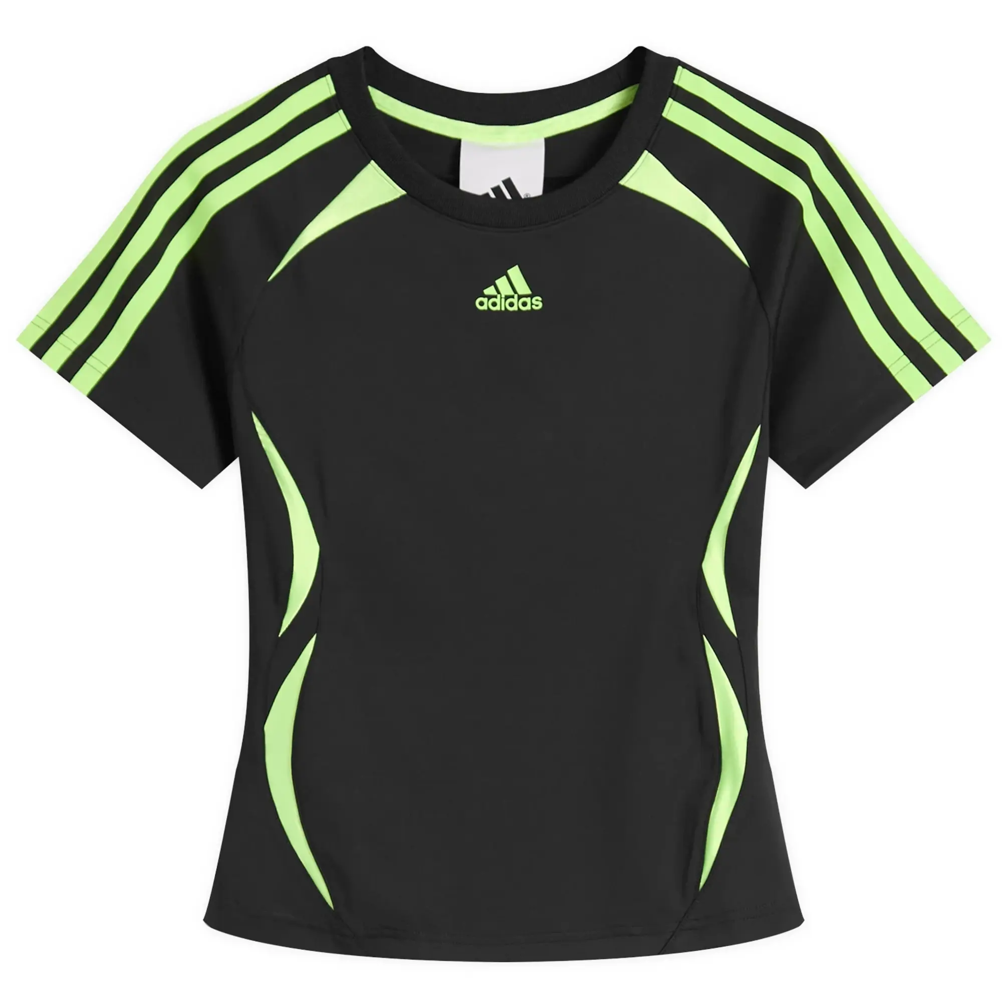 Adidas Women's Teamgeist Adicolor Slim Jersey Black/Signal Green
