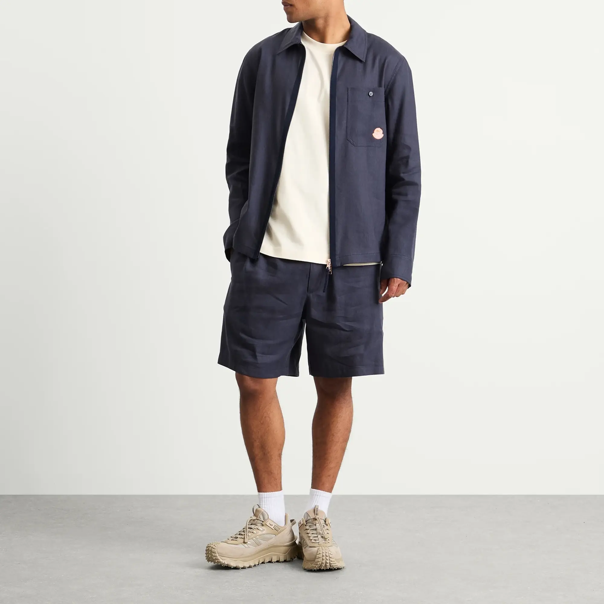 Gilga Farm by Donald Glover Linen Shirt Navy