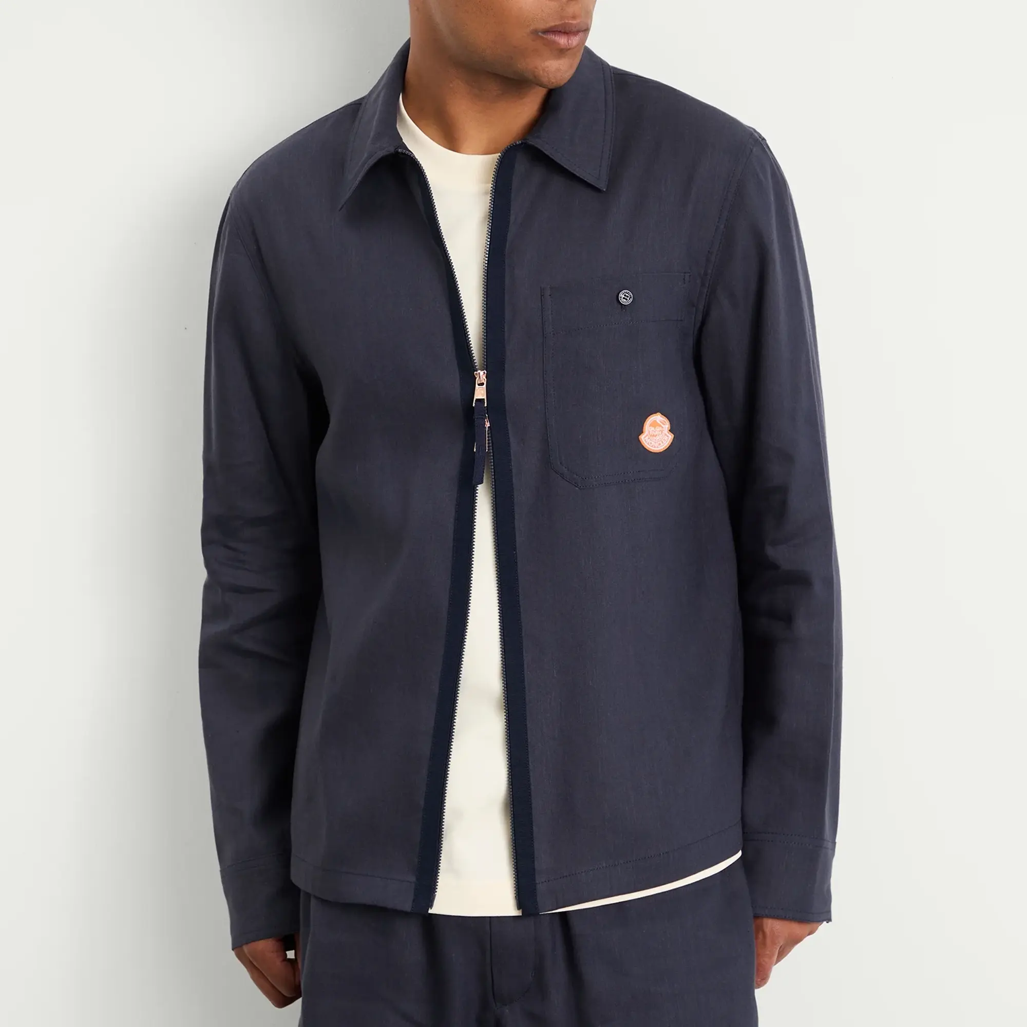 Gilga Farm by Donald Glover Linen Shirt Navy