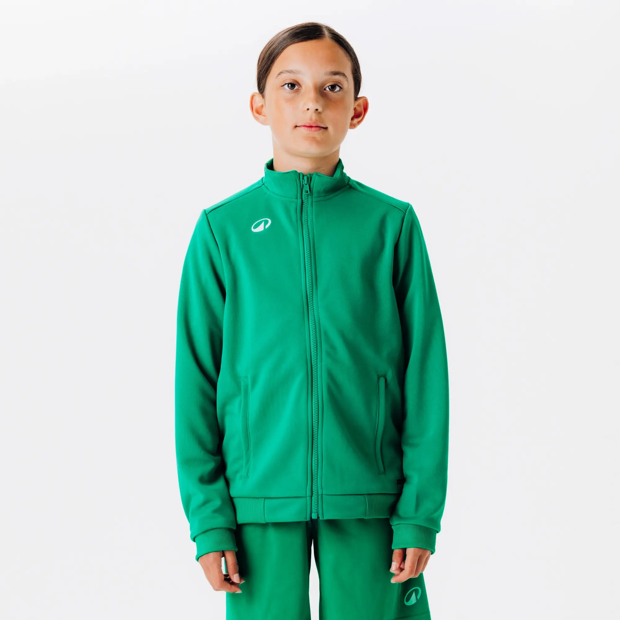 Kids' Zip-Up Jacket Essential Club - Green