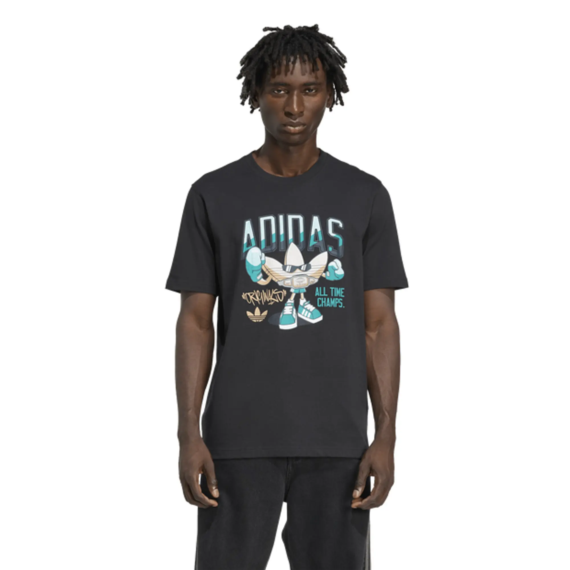 Adidas Graphics Men T-Shirts - Black