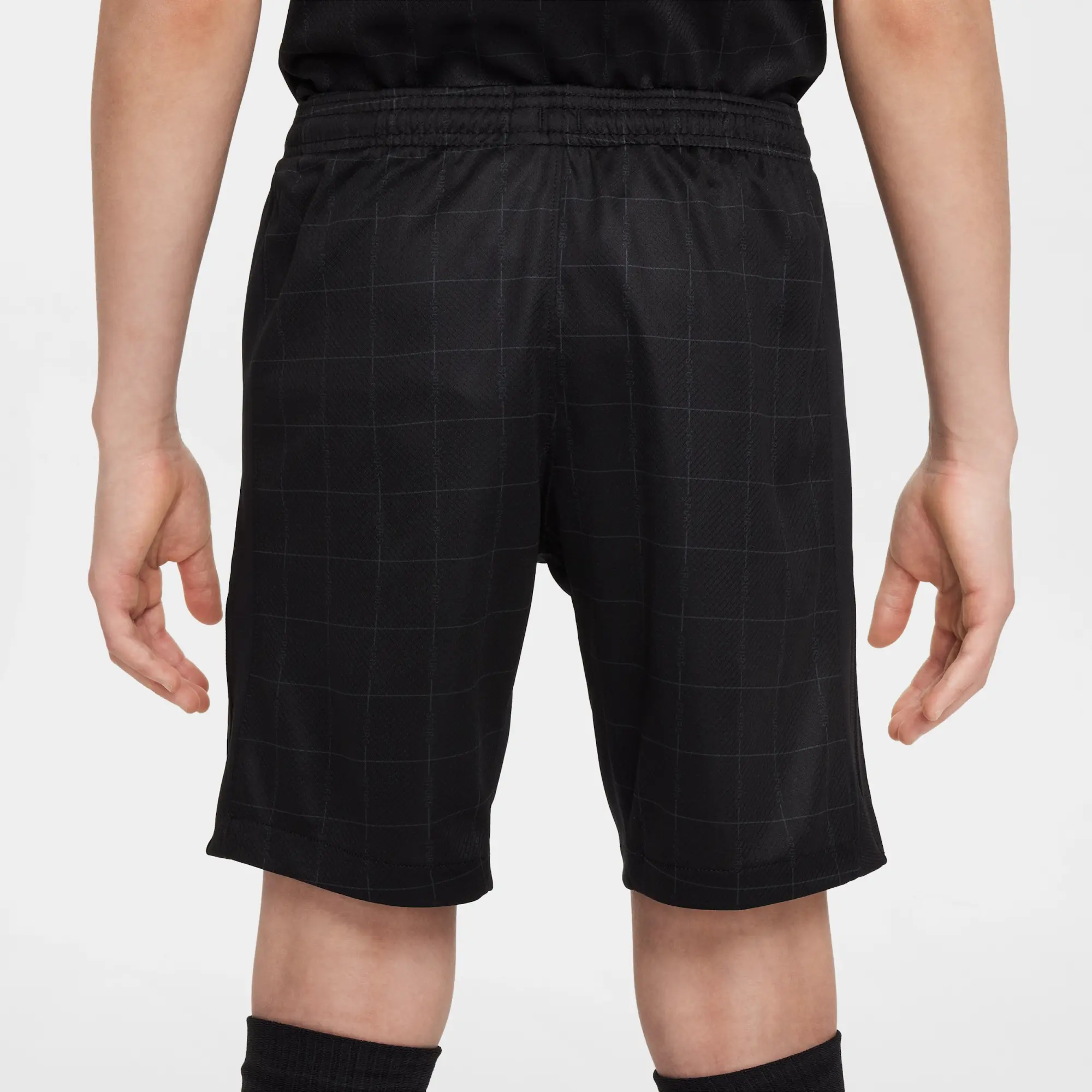Tottenham Hotspur 2025/26 Stadium Away Older Kids' Nike Dri-FIT Football Replica Shorts - Black - Recycled Polyester