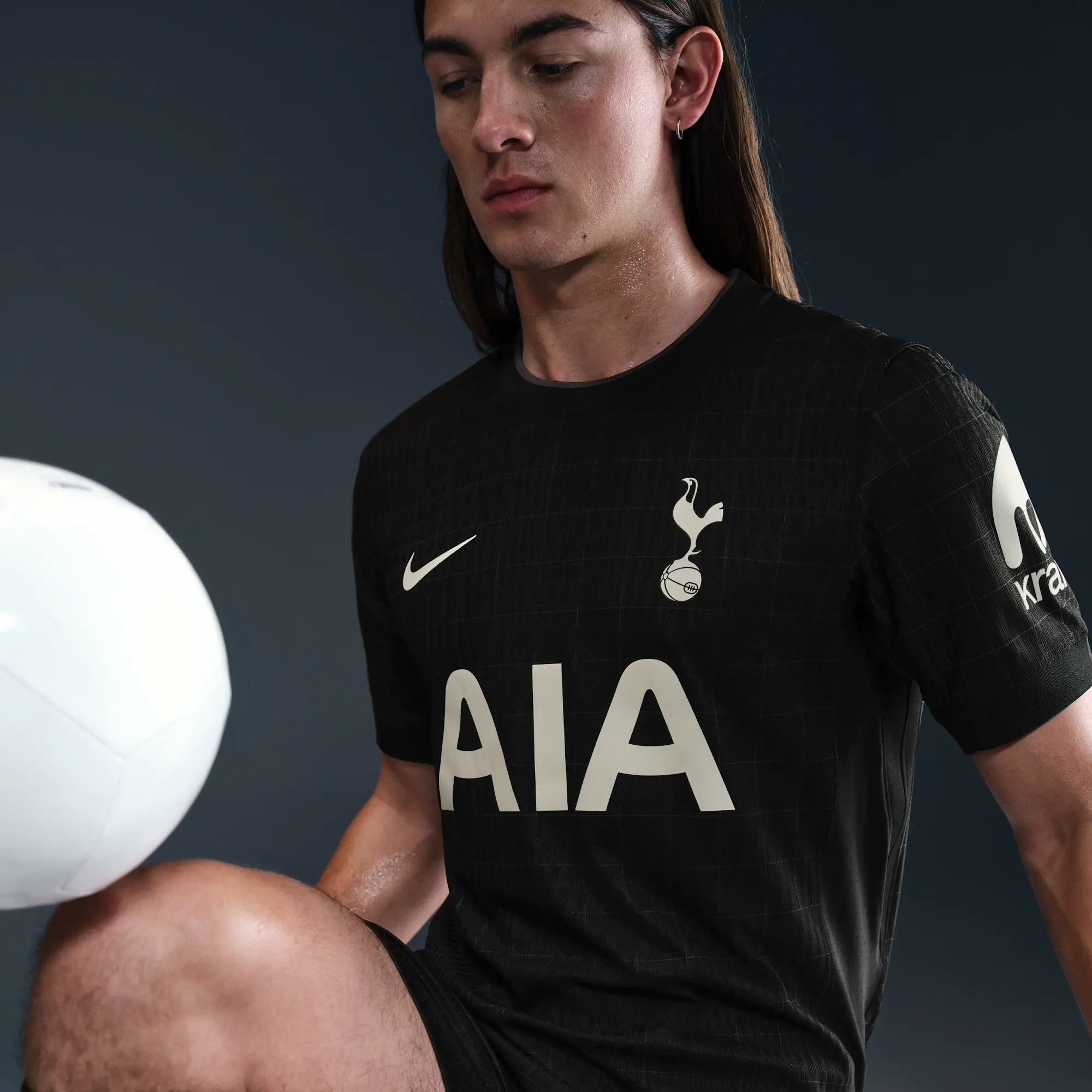 Tottenham Hotspur 2025/26 Match Away Men's Nike Dri-FIT ADV Football Authentic Shirt - Black - Recycled Polyester Minimum