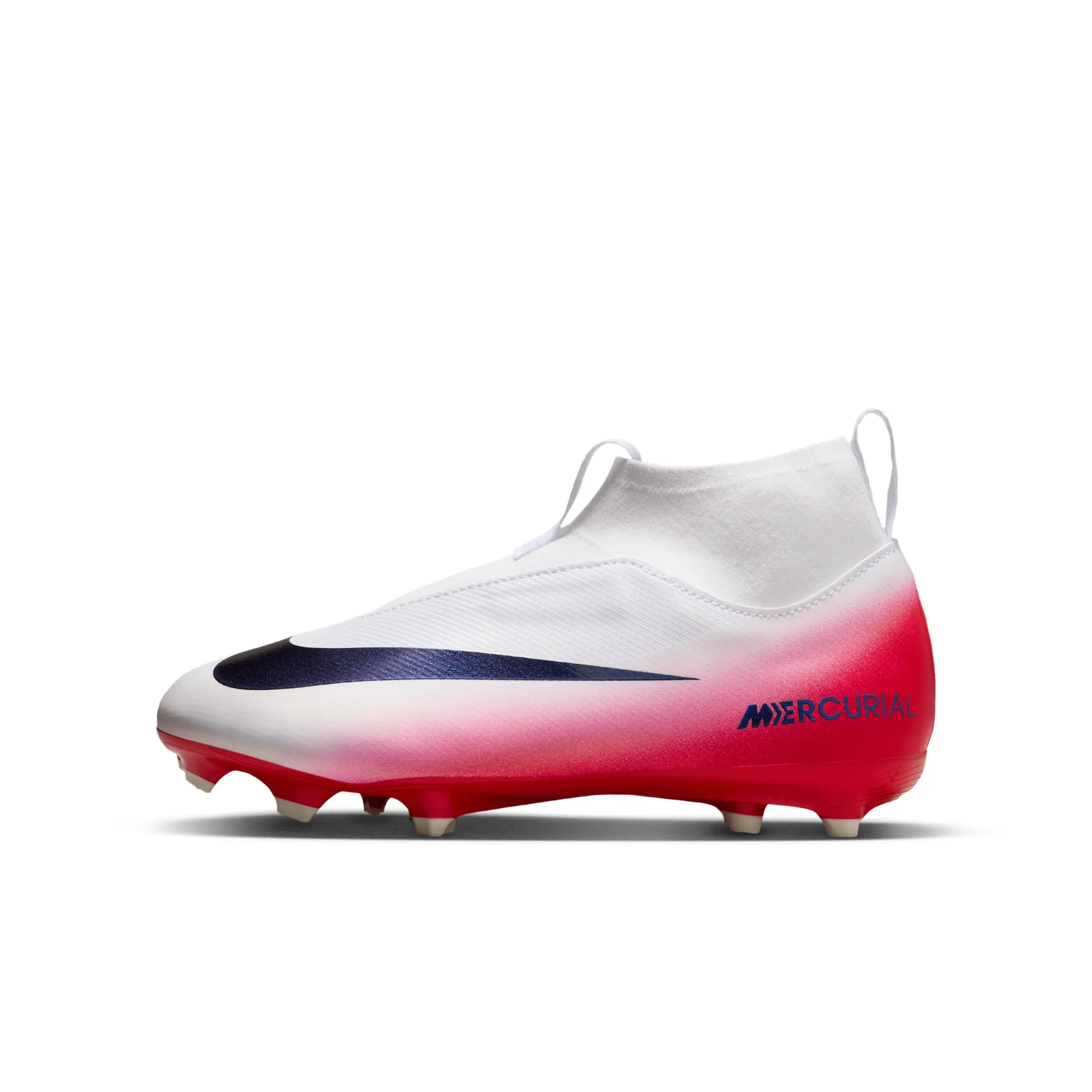 Nike Jr. Mercurial Superfly 10 Academy LV8 Older Kids' Multi-Ground High-Top Football Boot - Red