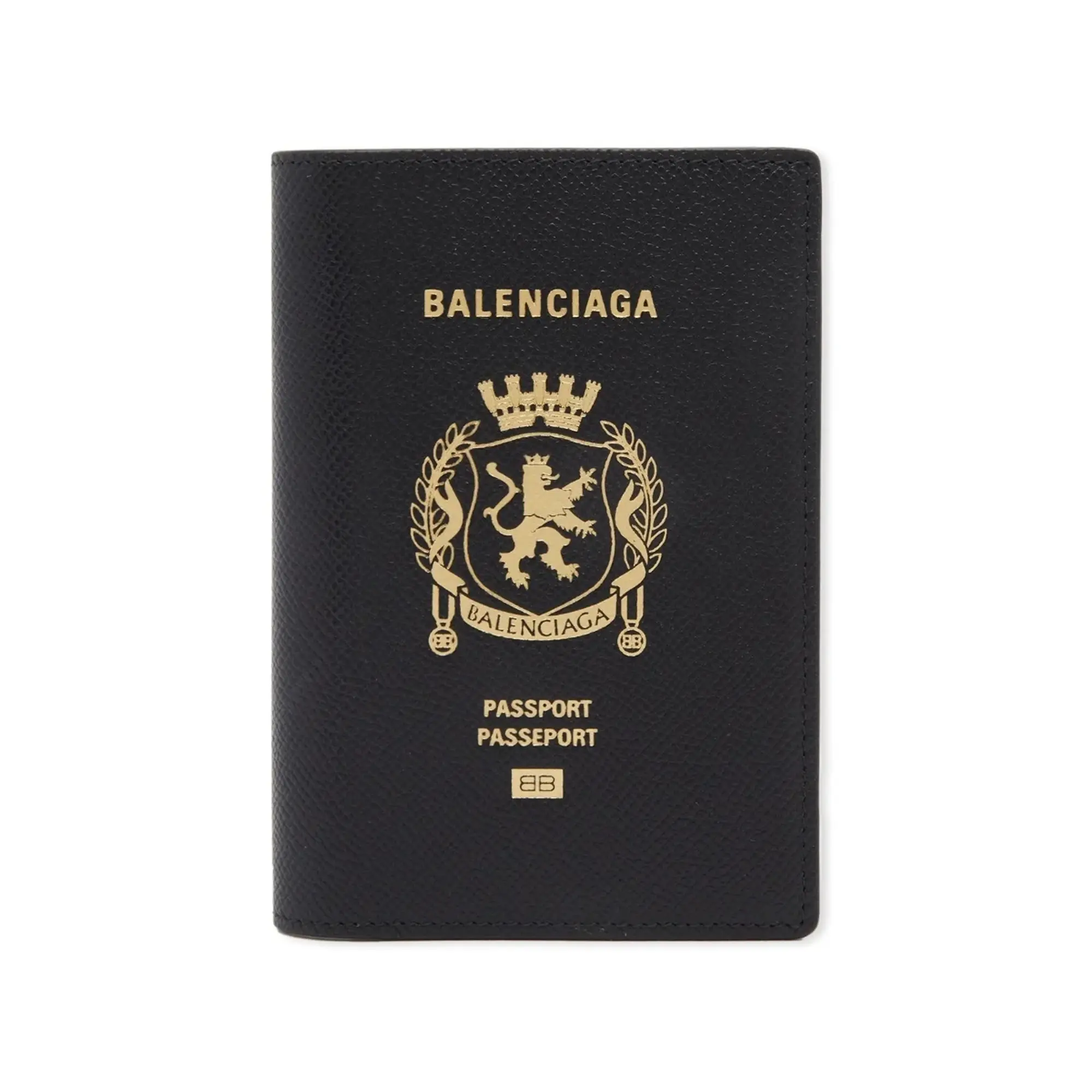 Balenciaga Men's Passport Holder Black