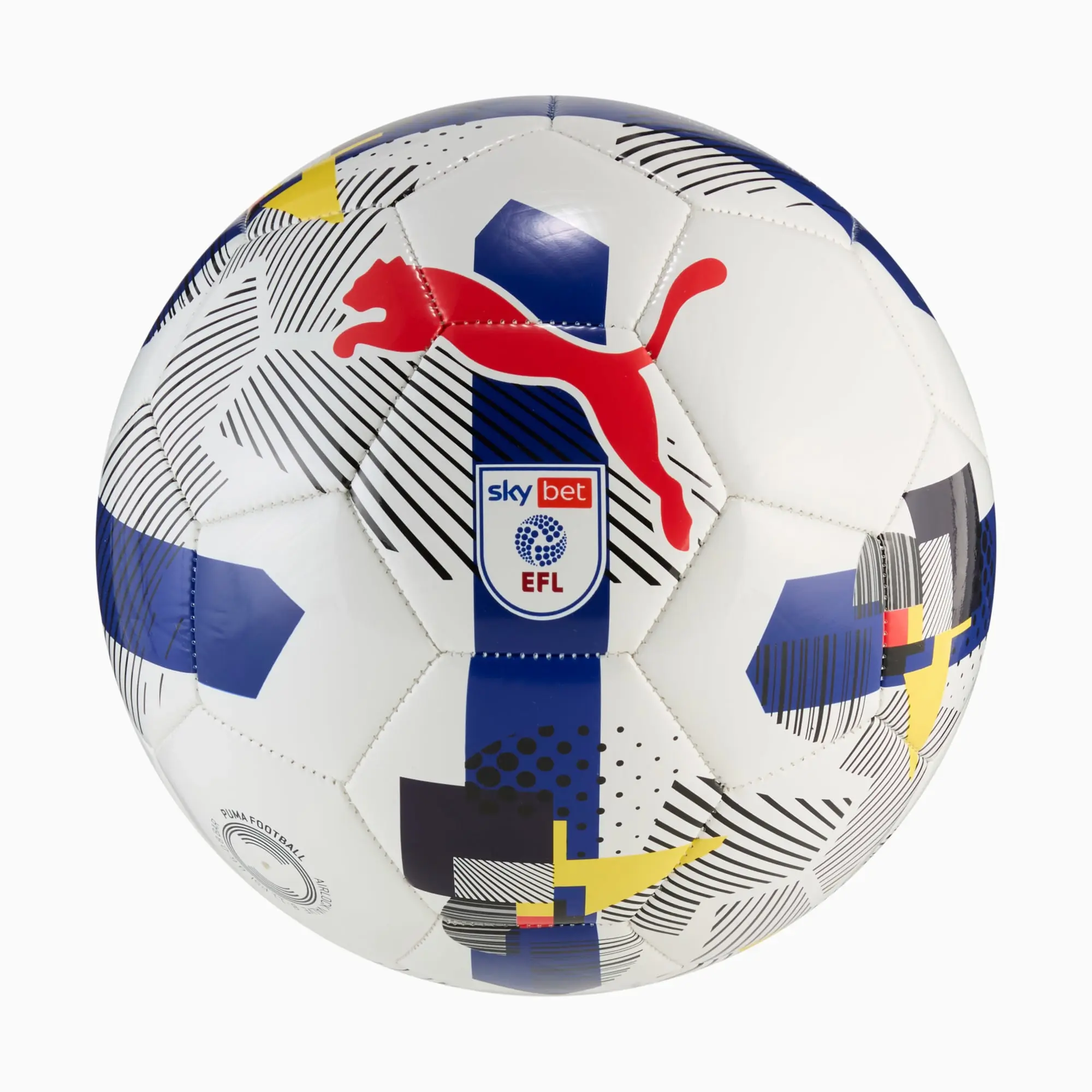 PUMA Orbita 6 Efl Sky Bet Football, White/Multicolor, size 3
