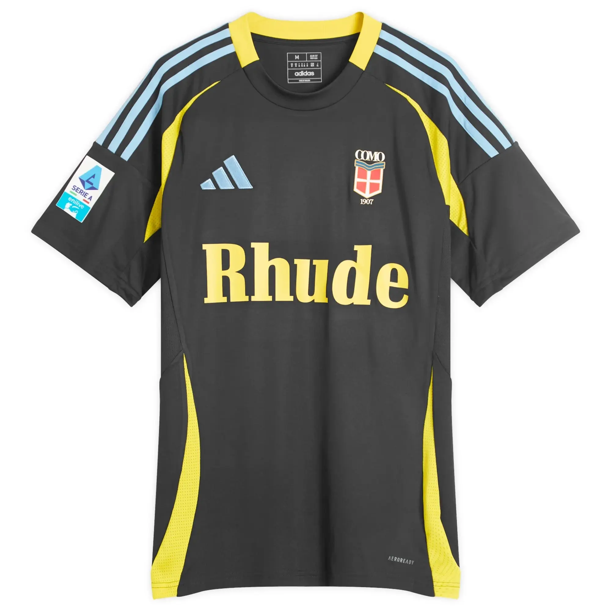 Rhude Men's COMO 1907 X Rhude Men's X ADIDAS Football Shirt Black