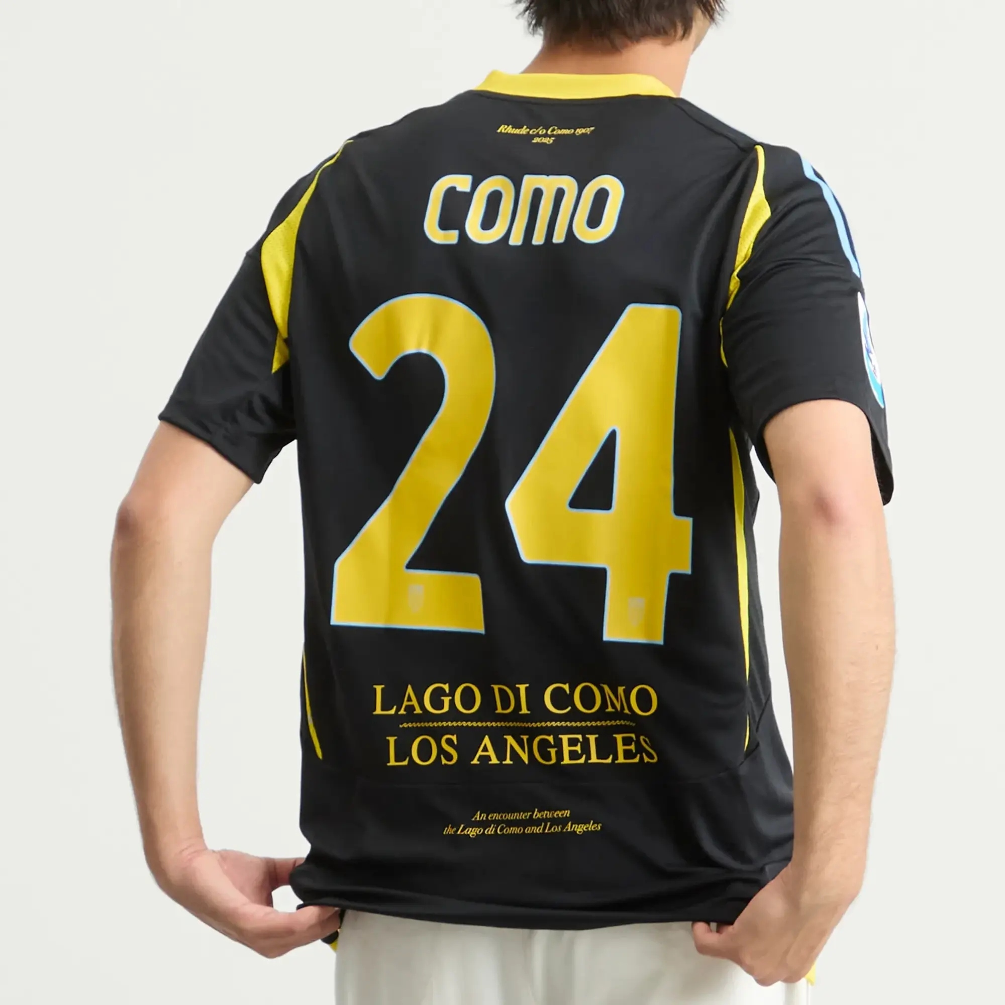 Rhude Men's COMO 1907 X Rhude Men's X ADIDAS Football Shirt Black