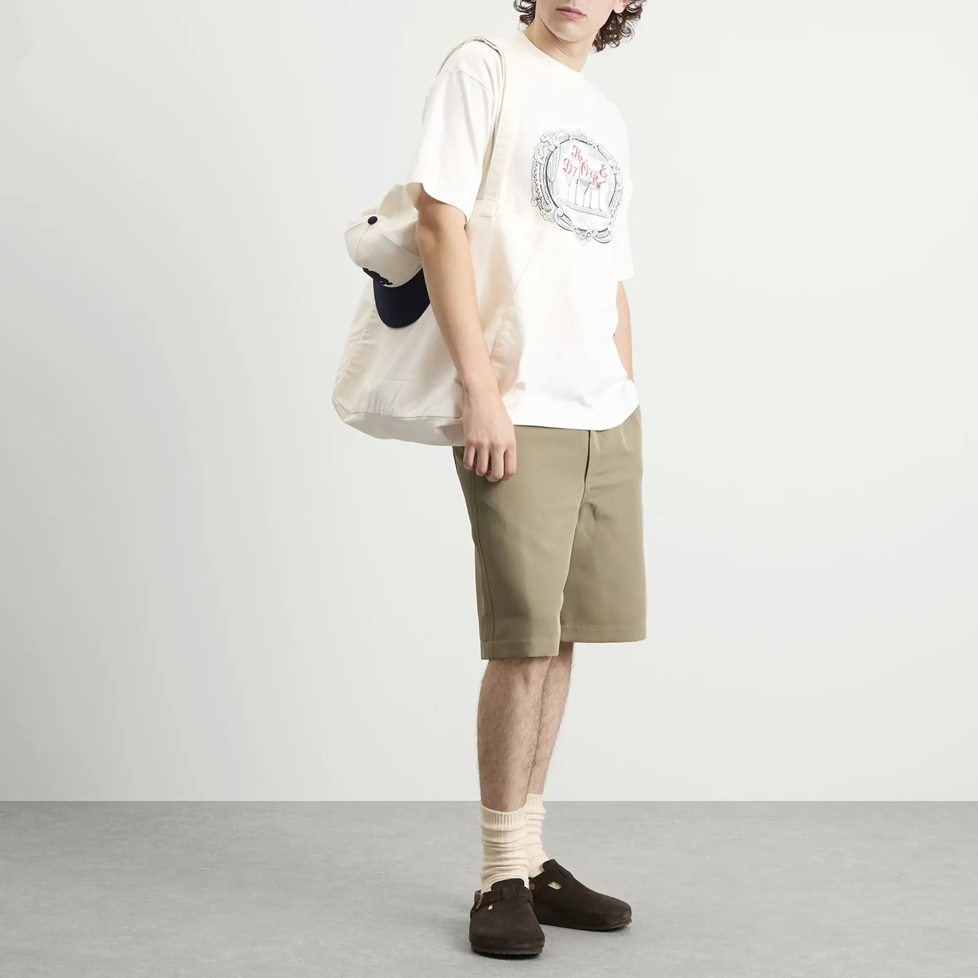 Drôle de Monsieur Men's Tray T-Shirt Off White
