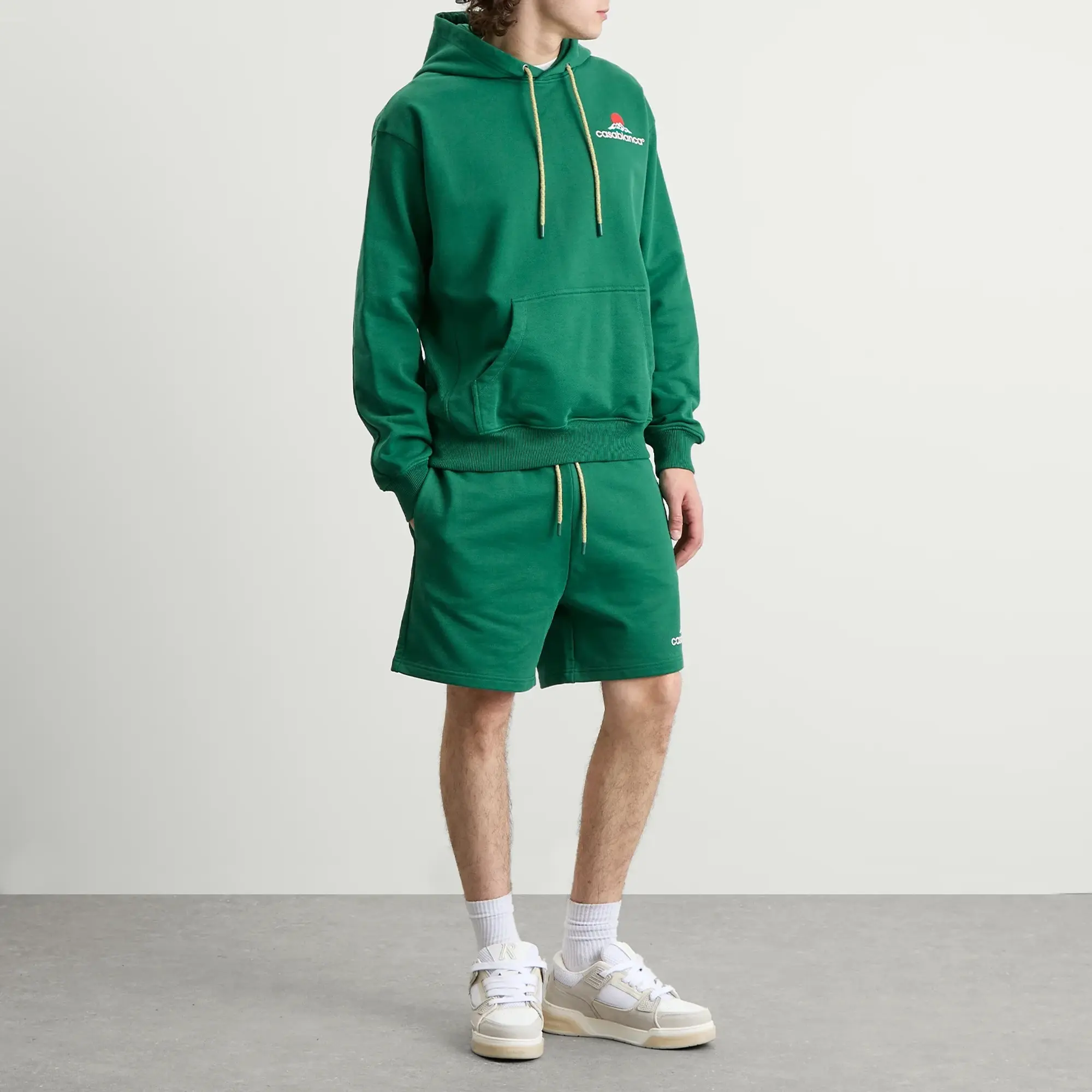 Casablanca Men's Montagne Printed Hoodie Green