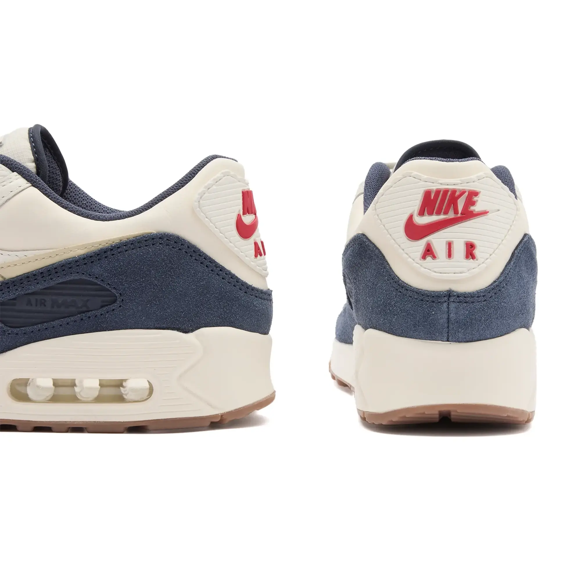 Nike Men's Air Max 90 Prm Mbts Sneaker Ivory/Blue/Red