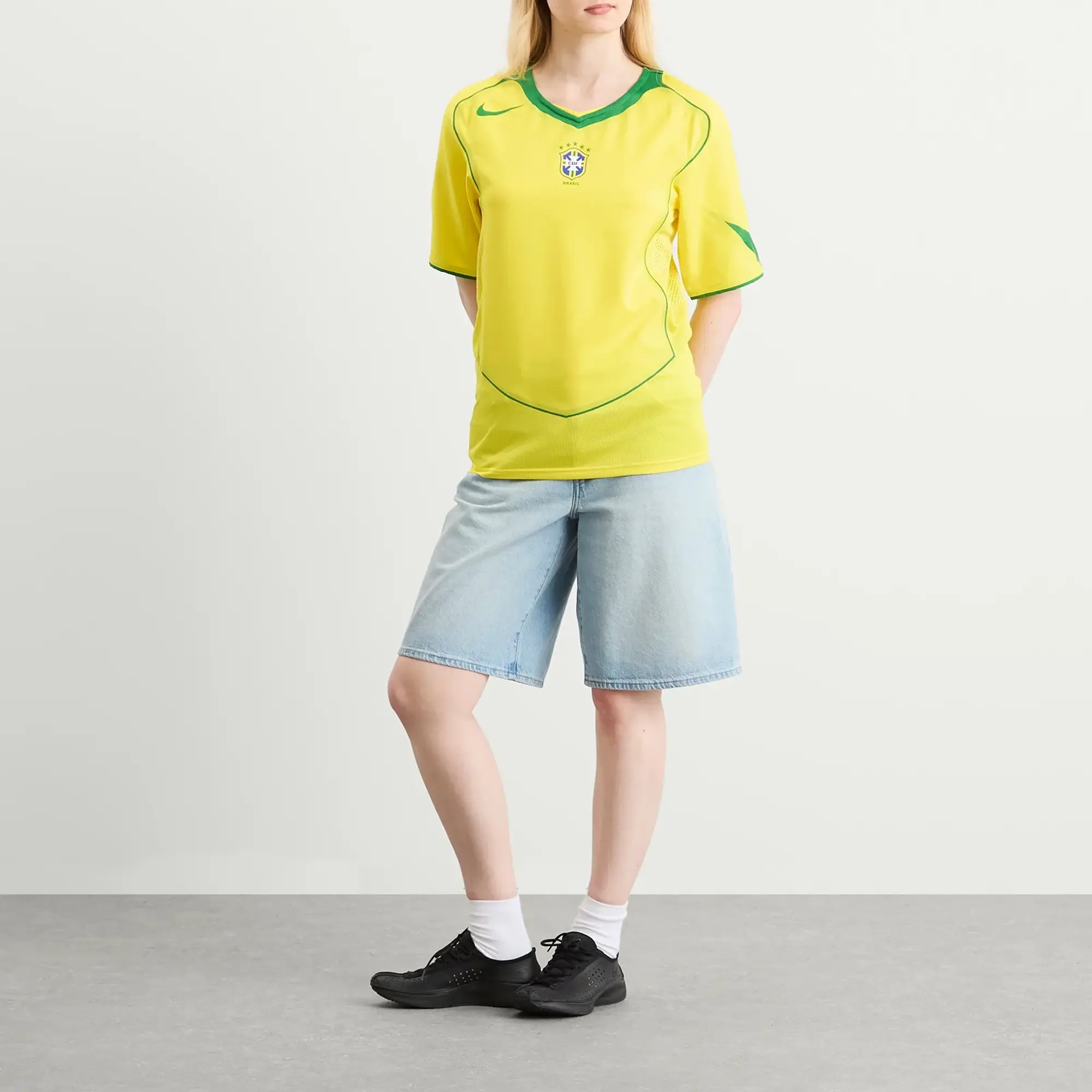 Nike Brazil Reissue Short Sleeve Jersey Yellow/Green