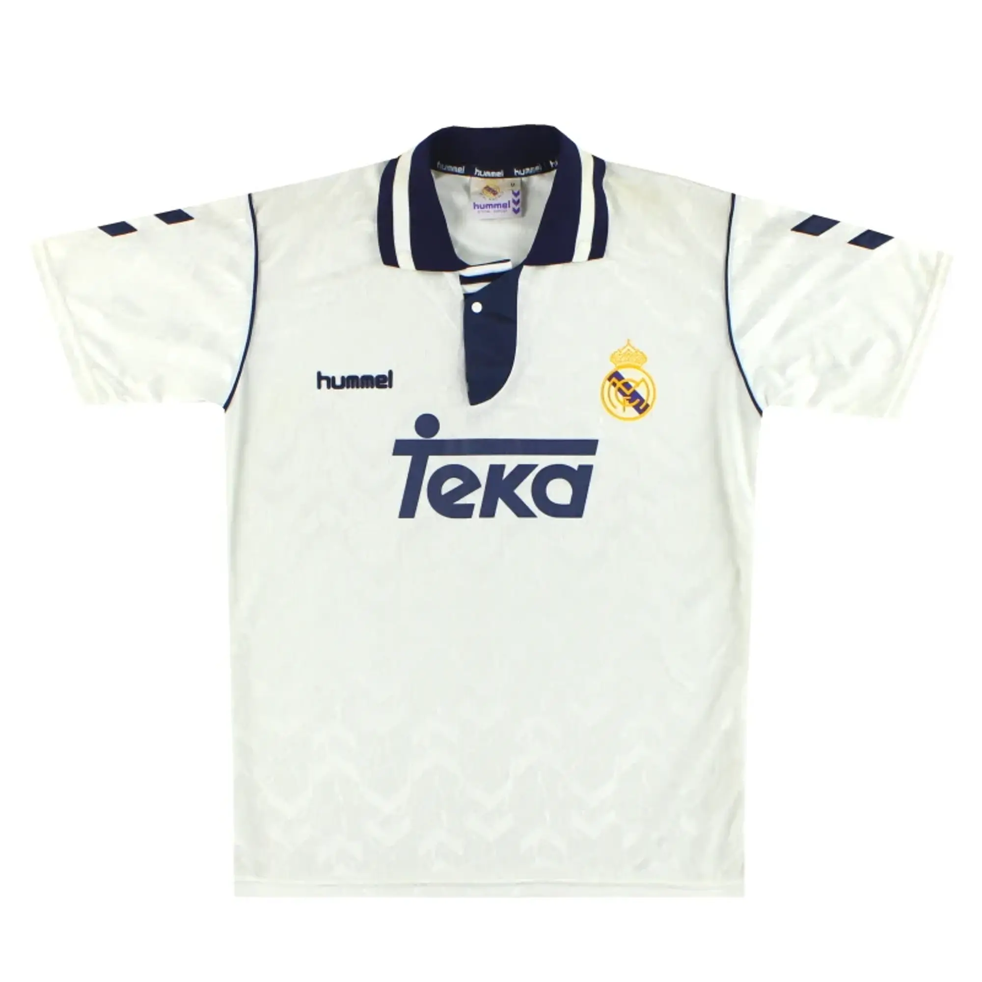 1992-93 Real Madrid Hummel Home Shirt *Mint* M - Real Madrid / Mint / Medium