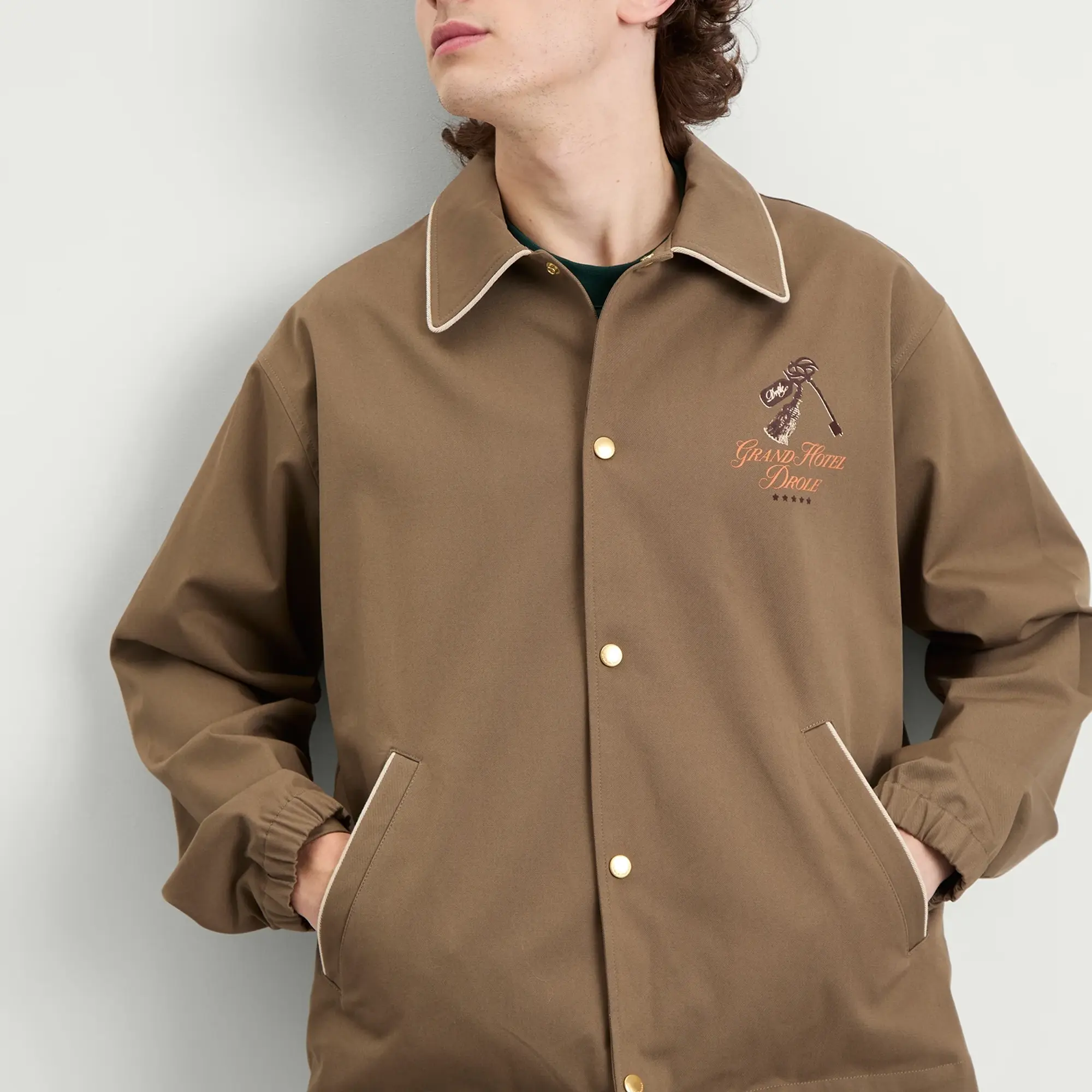 Drôle de Monsieur Men's Grand Hotel Jacket Taupe