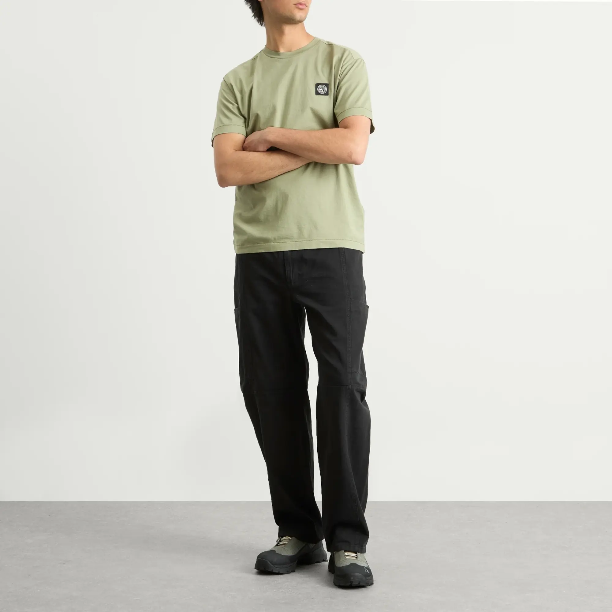 Stone Island Men's Patch Logo T-Shirt Sage