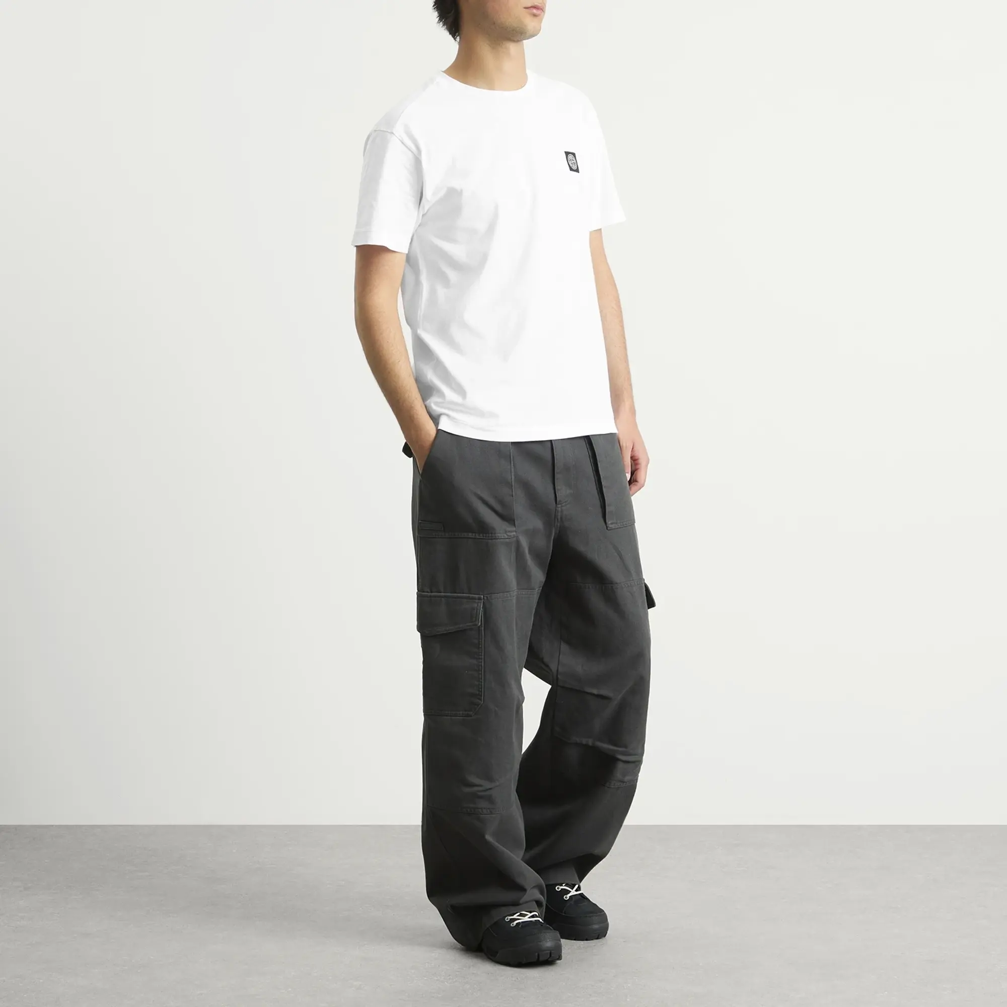 Stone Island Men's Patch Logo T-Shirt White