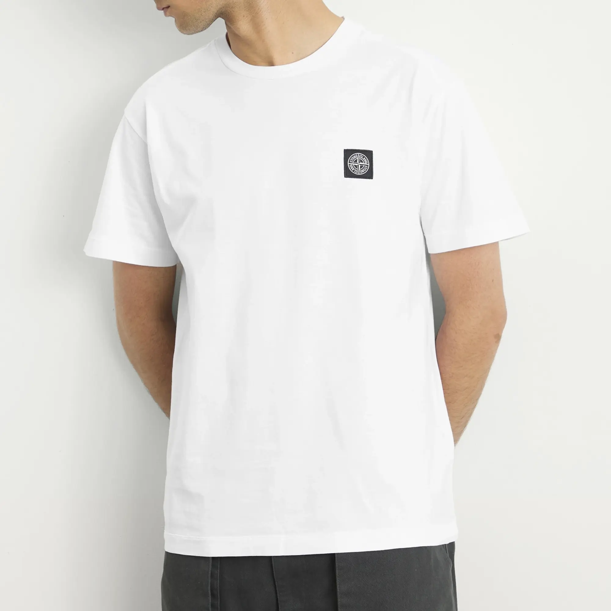 Stone Island Men's Patch Logo T-Shirt White