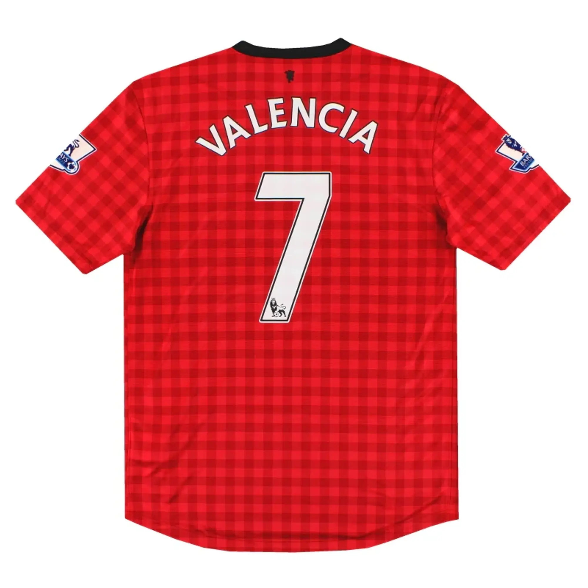 2012-13 Manchester United Nike Home Shirt Valencia #7 *Mint* L - Manchester United / Mint / Large