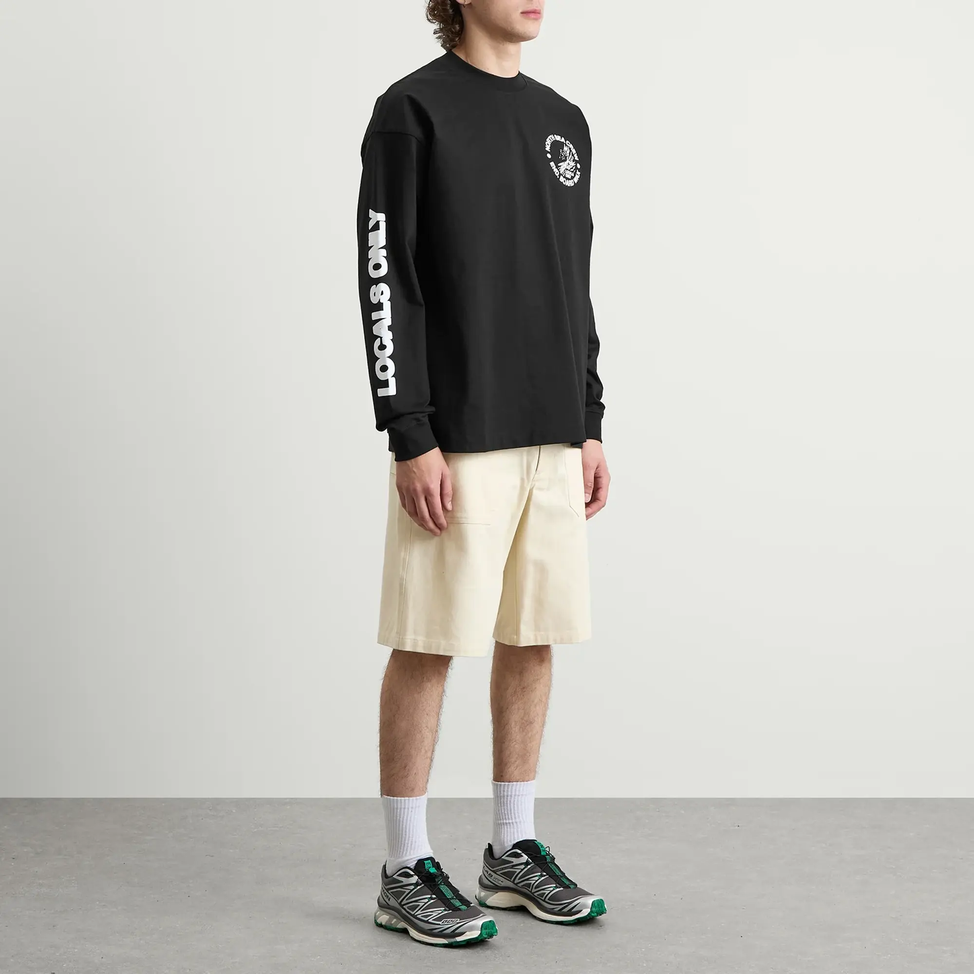 END. Coastal Board Wax Long Sleeve T-Shirt Black