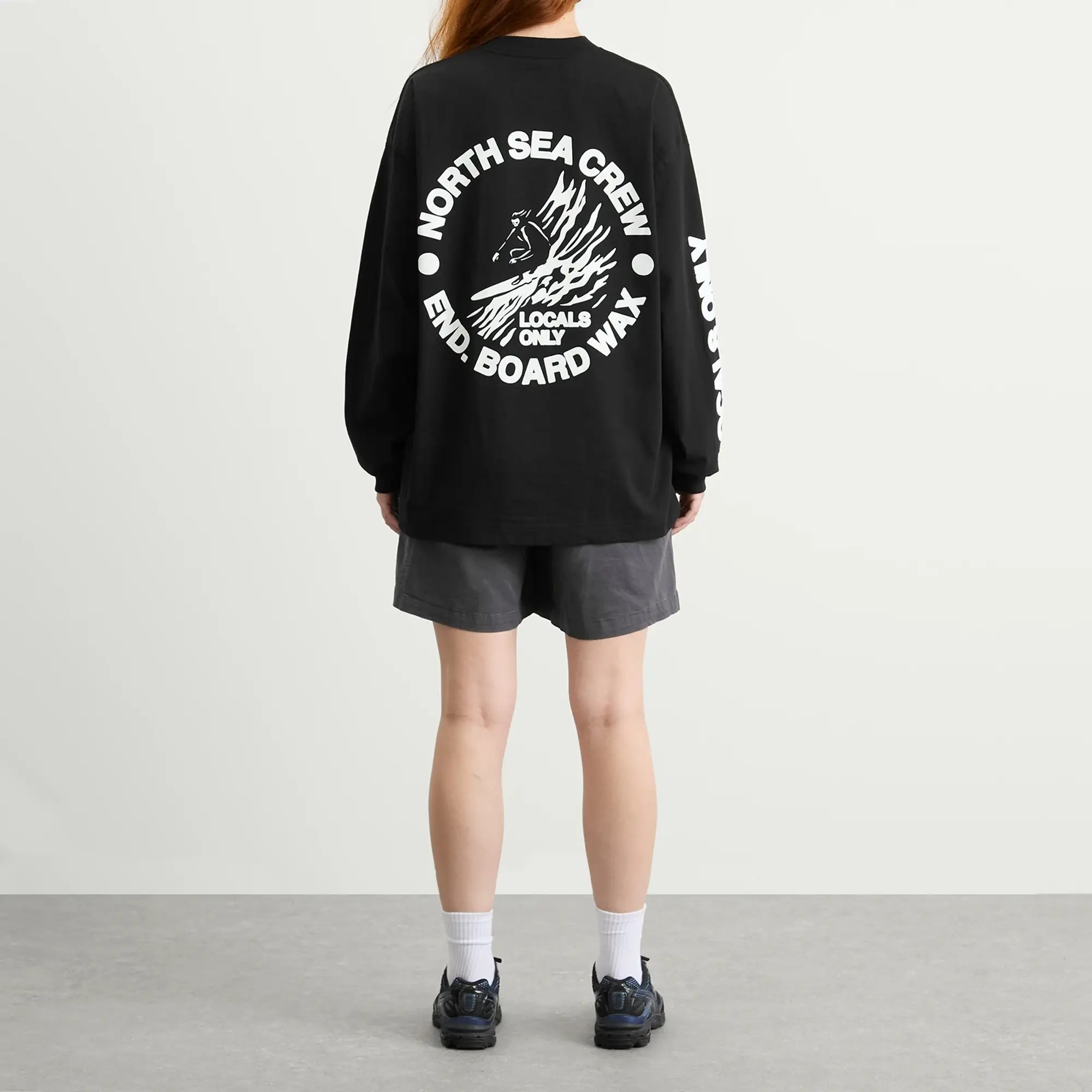 END. Coastal Board Wax Long Sleeve T-Shirt Black