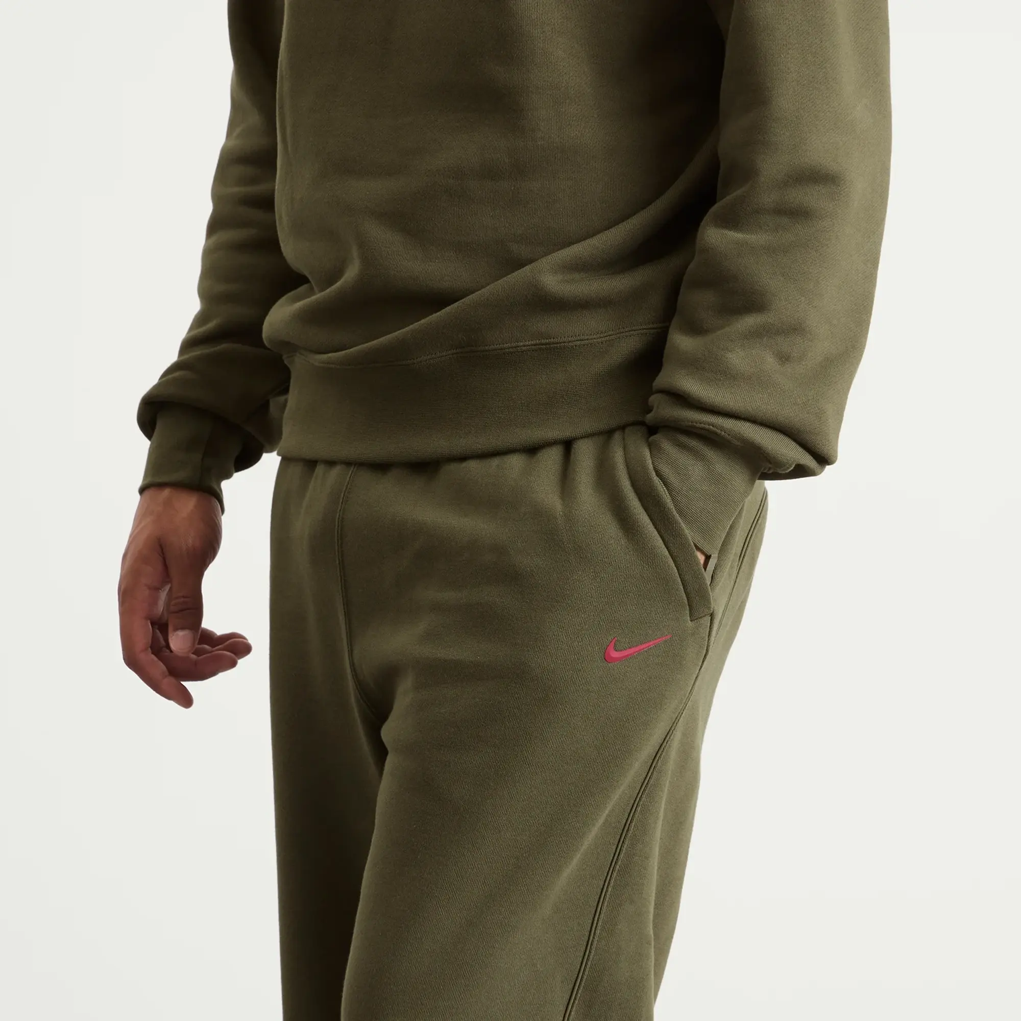 Nike Men's x Nocta Fleece Pant Khaki/Red