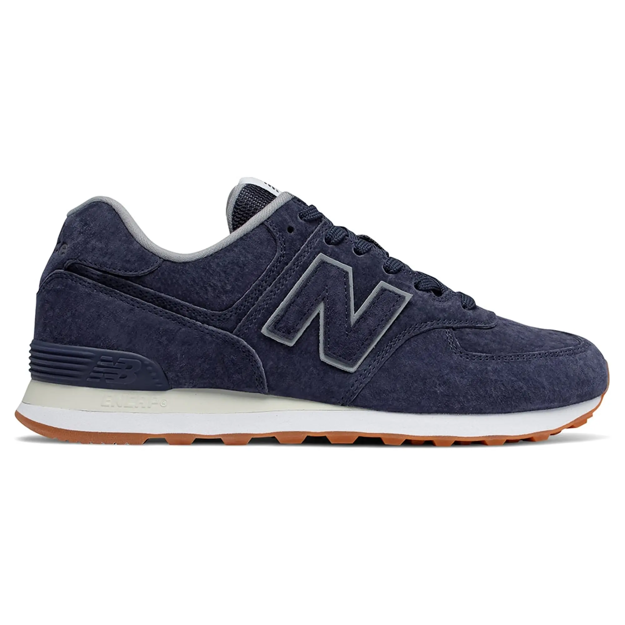 New Balance Men's 574 in Blue Suede/Mesh