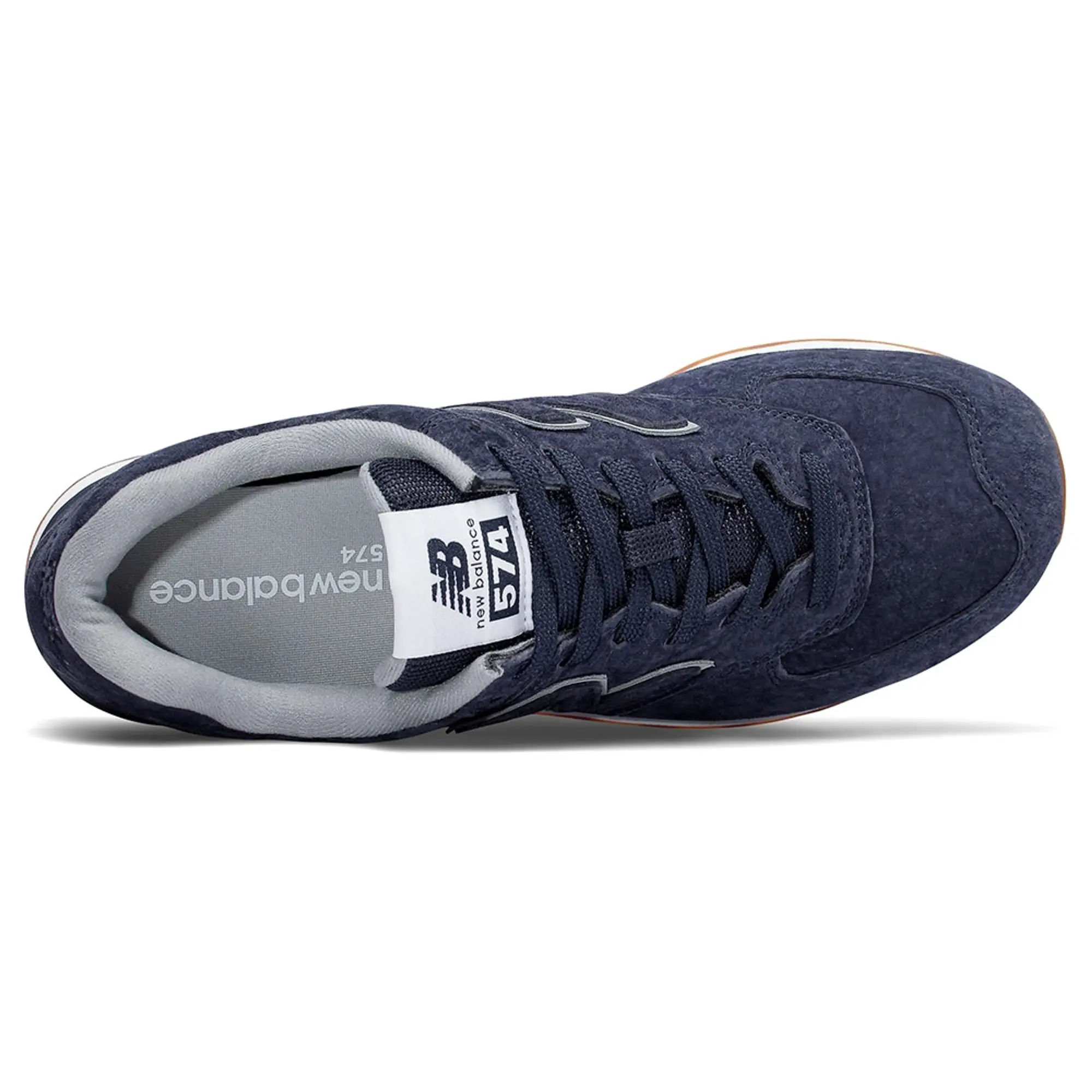 New Balance Men's 574 in Blue Suede/Mesh
