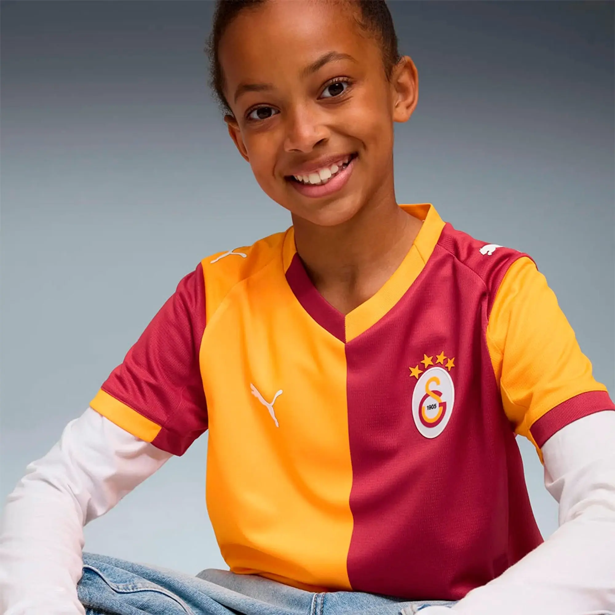 Puma Galatasaray 25/26 Replica Home Junior Short Sleeve T-shirt