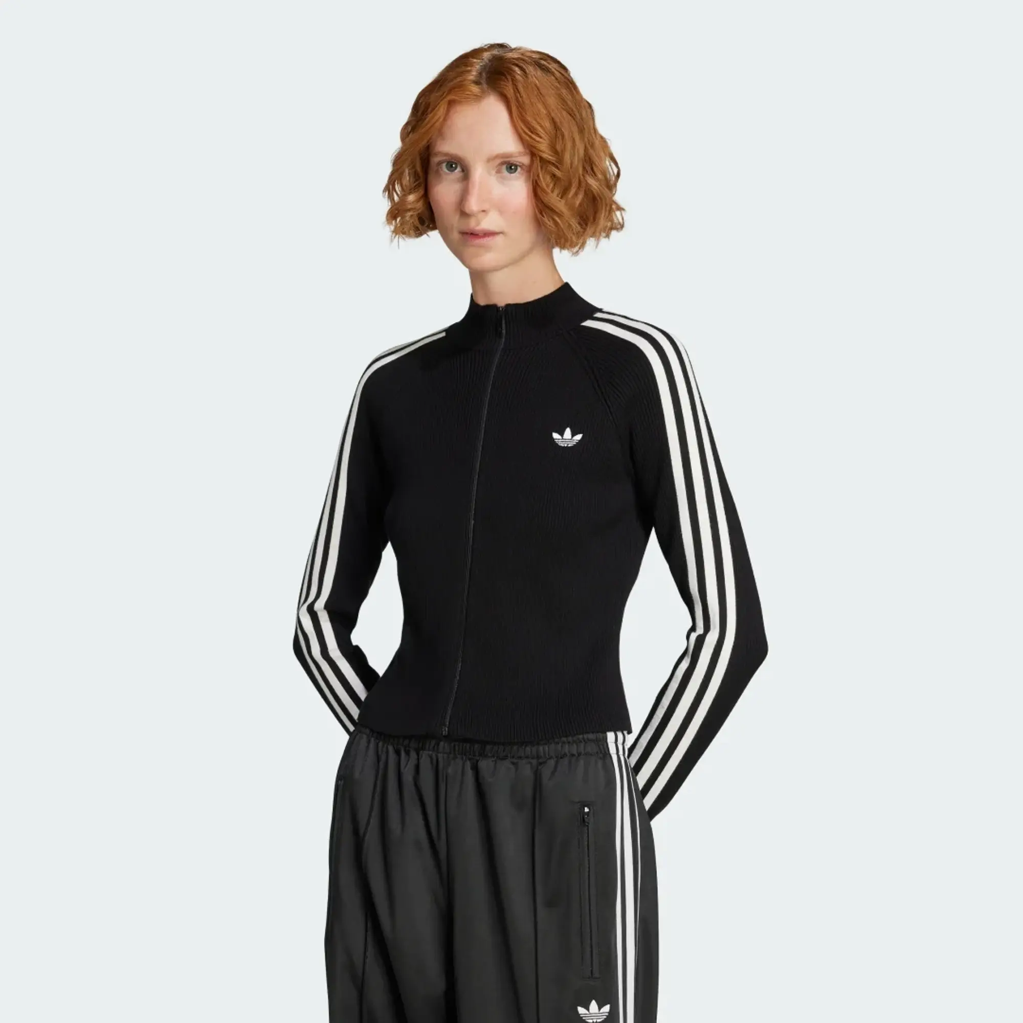 adidas Adicolor 3-Stripes Slim Knit Track Top