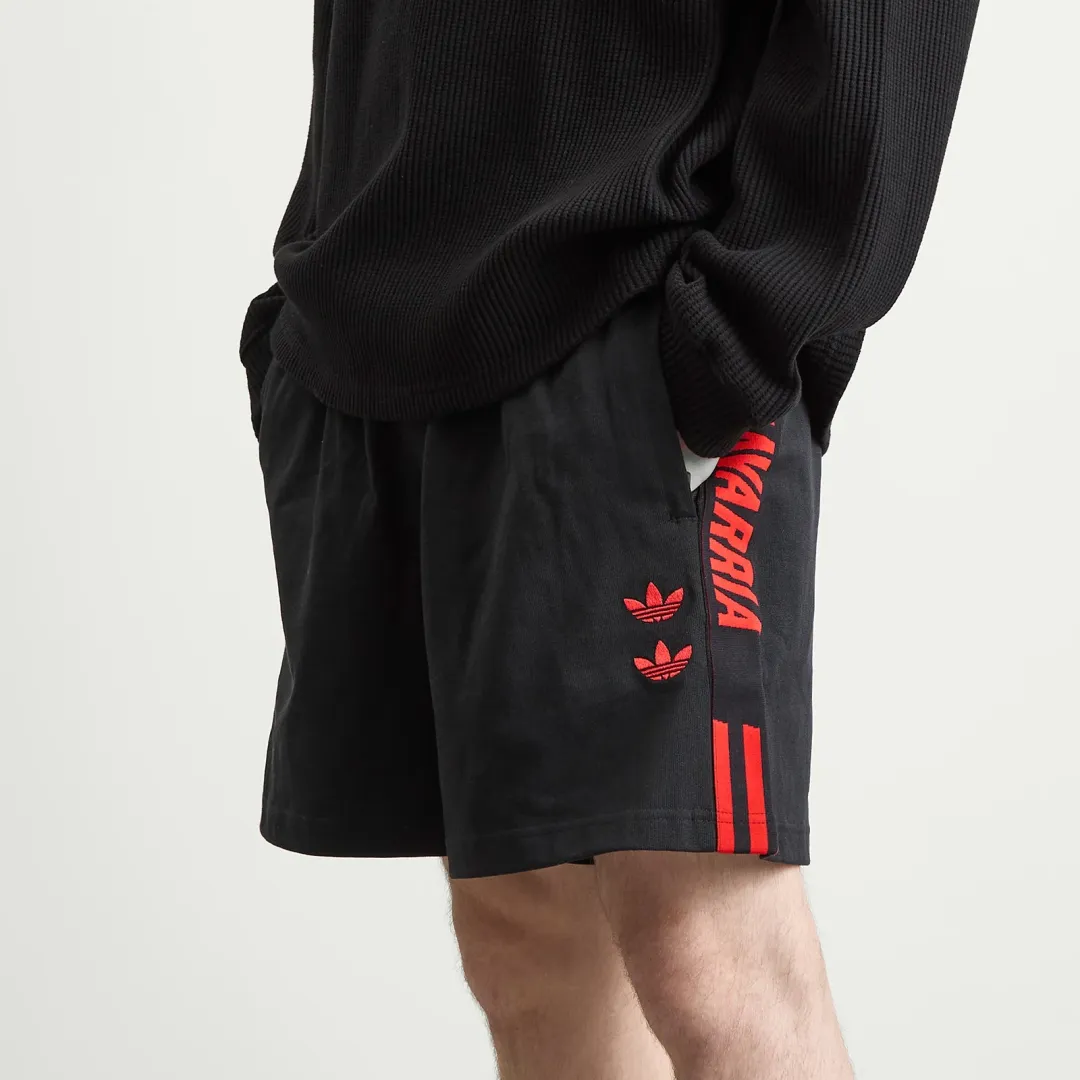 美品 「WILLY CHAVARRIA × WISM」GYM SHORTS Adidas Men's x Willy Chavarria Gym Short Black | KB7236 | FOOTY.COM