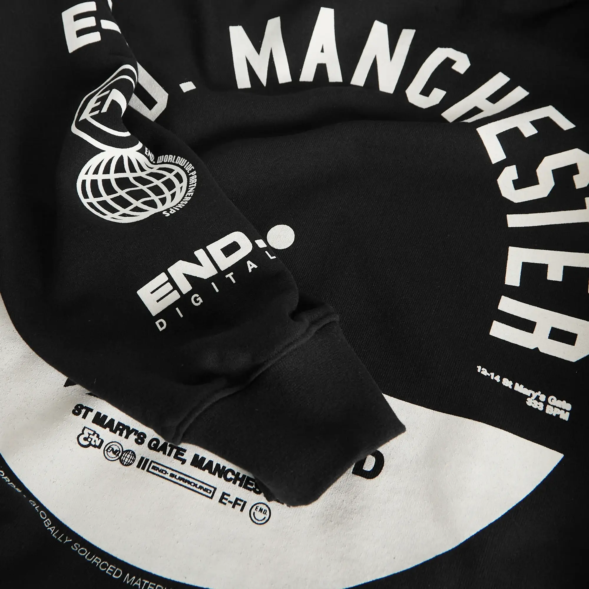 END. City Series 2.0 Manchester Hoodie Black