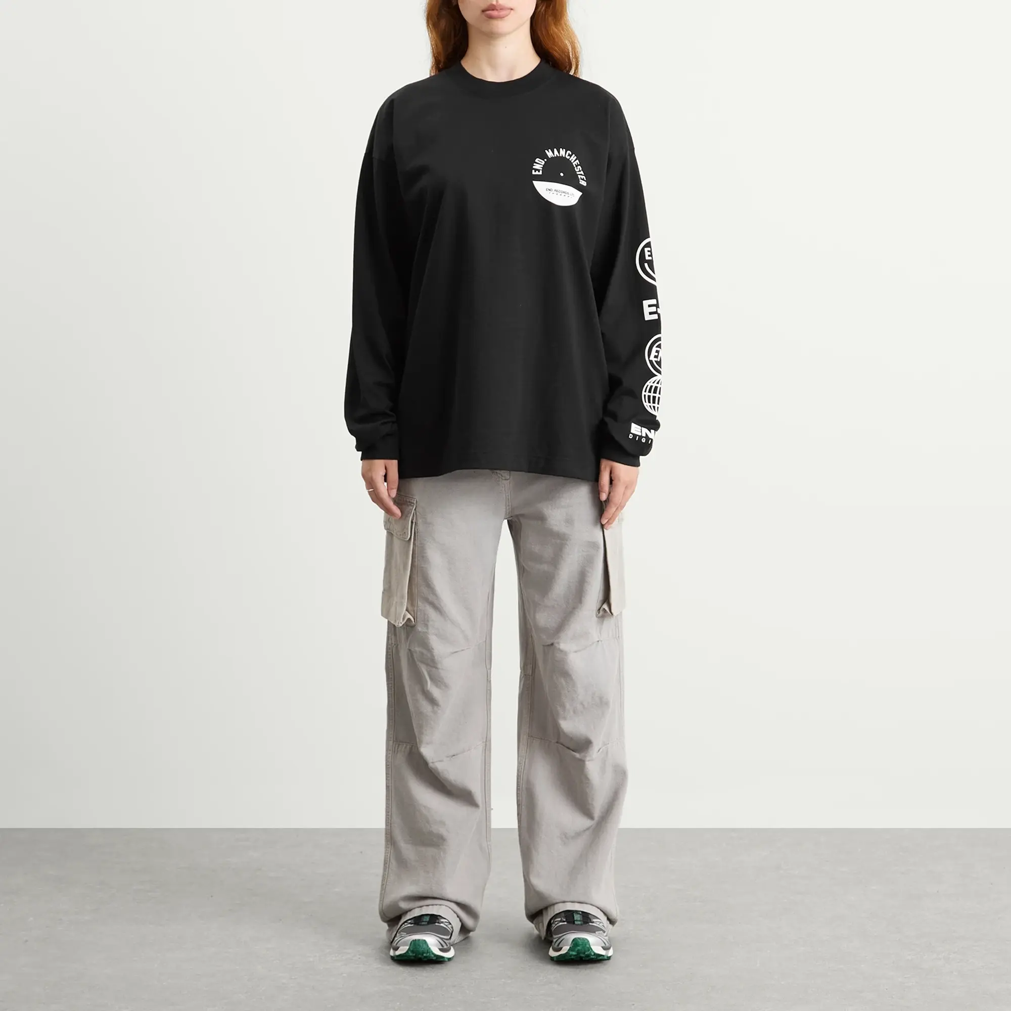 END. City Series 2.0 Manchester Long Sleeve T-Shirt Black
