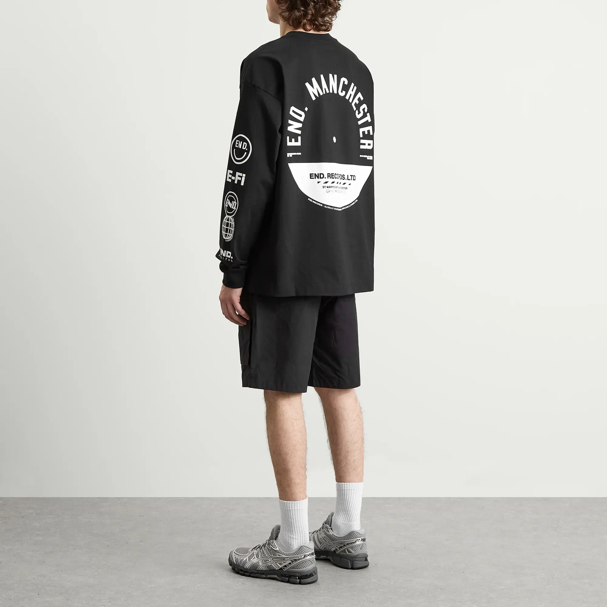 END. City Series 2.0 Manchester Long Sleeve T-Shirt Black