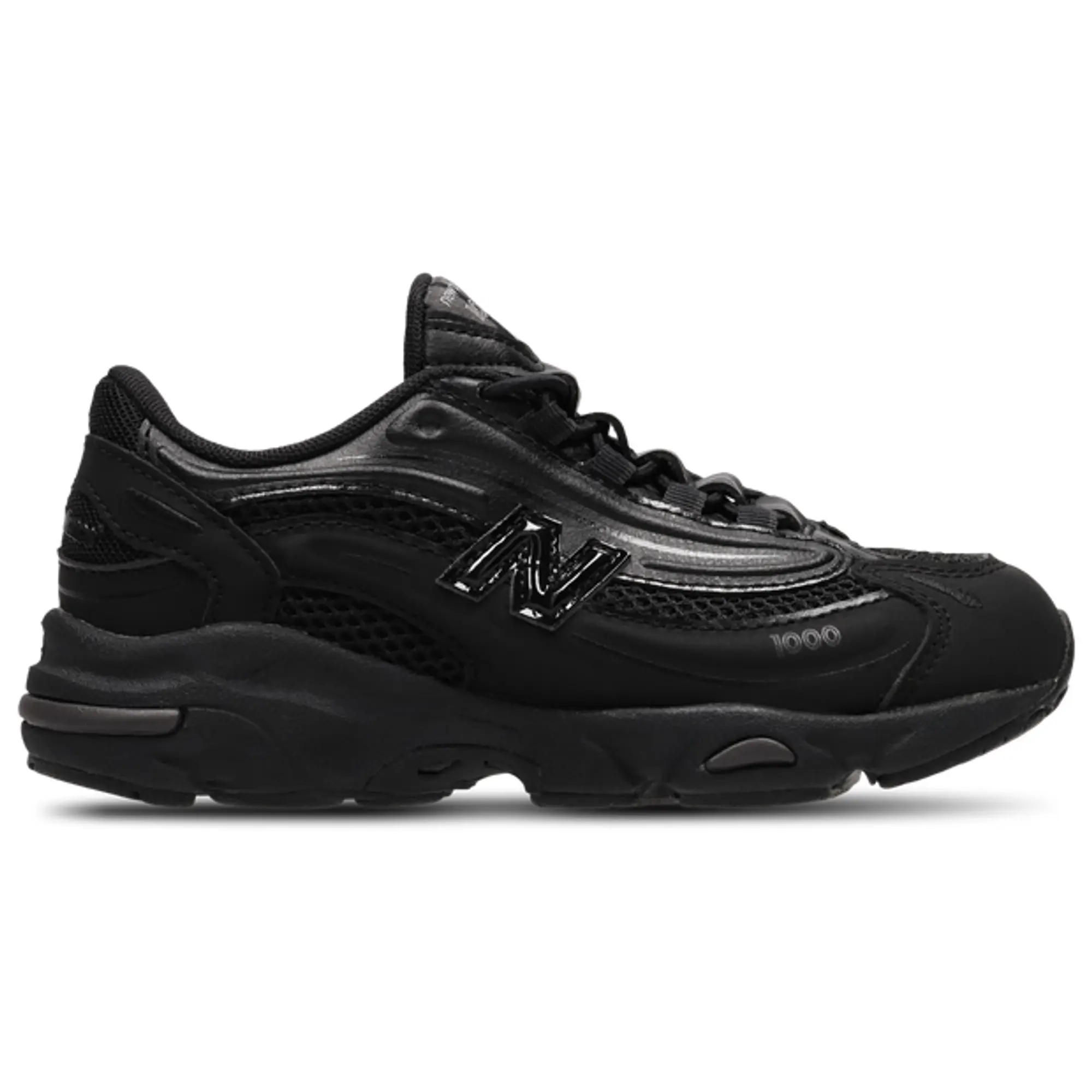 New Balance Kids' 1000 BUNGEE LACE in Black Synthetic