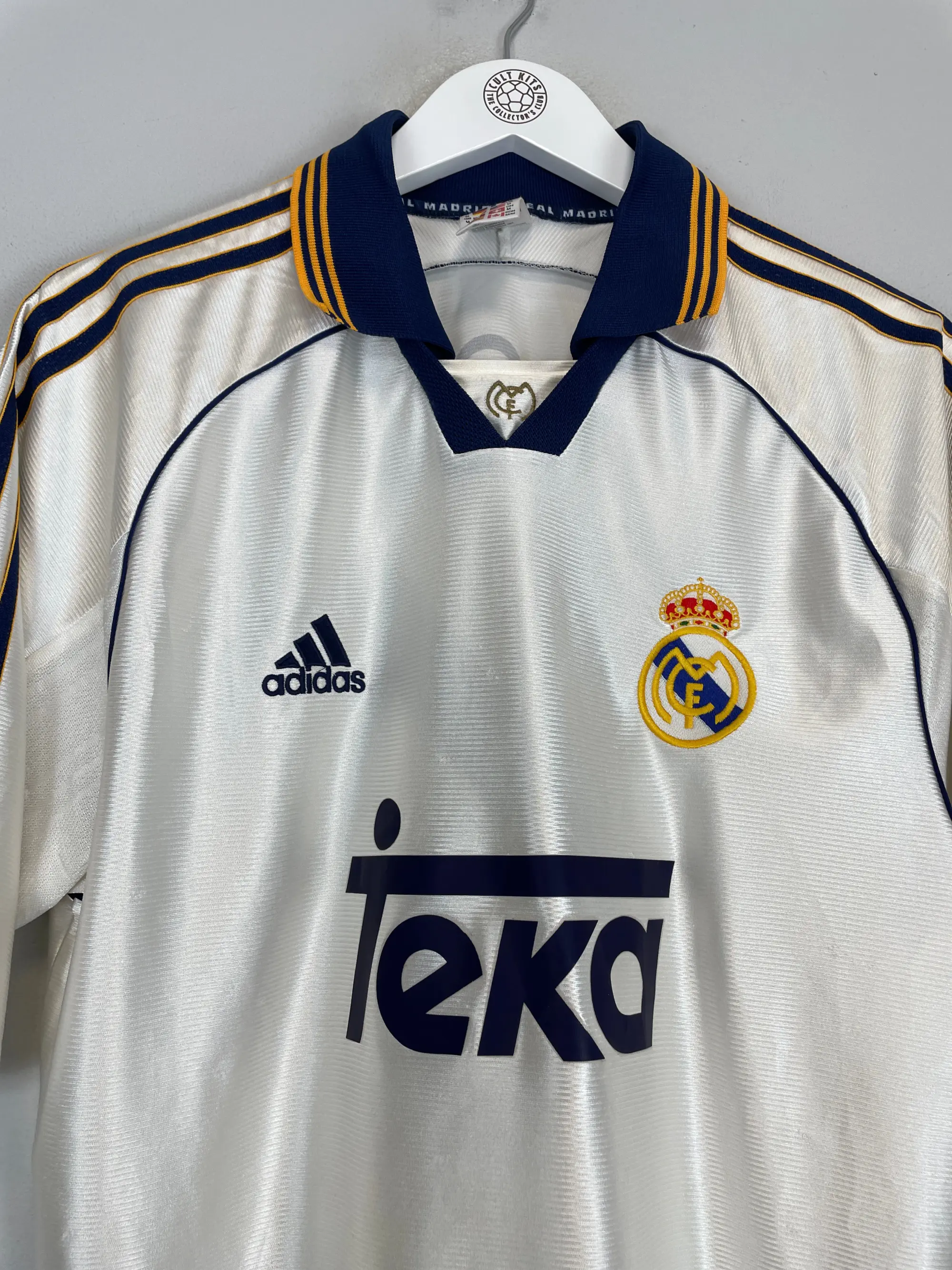 1998/00 REAL MADRID J.M GUTI #14 HOME SHIRT (M) ADIDAS | Cult Kits