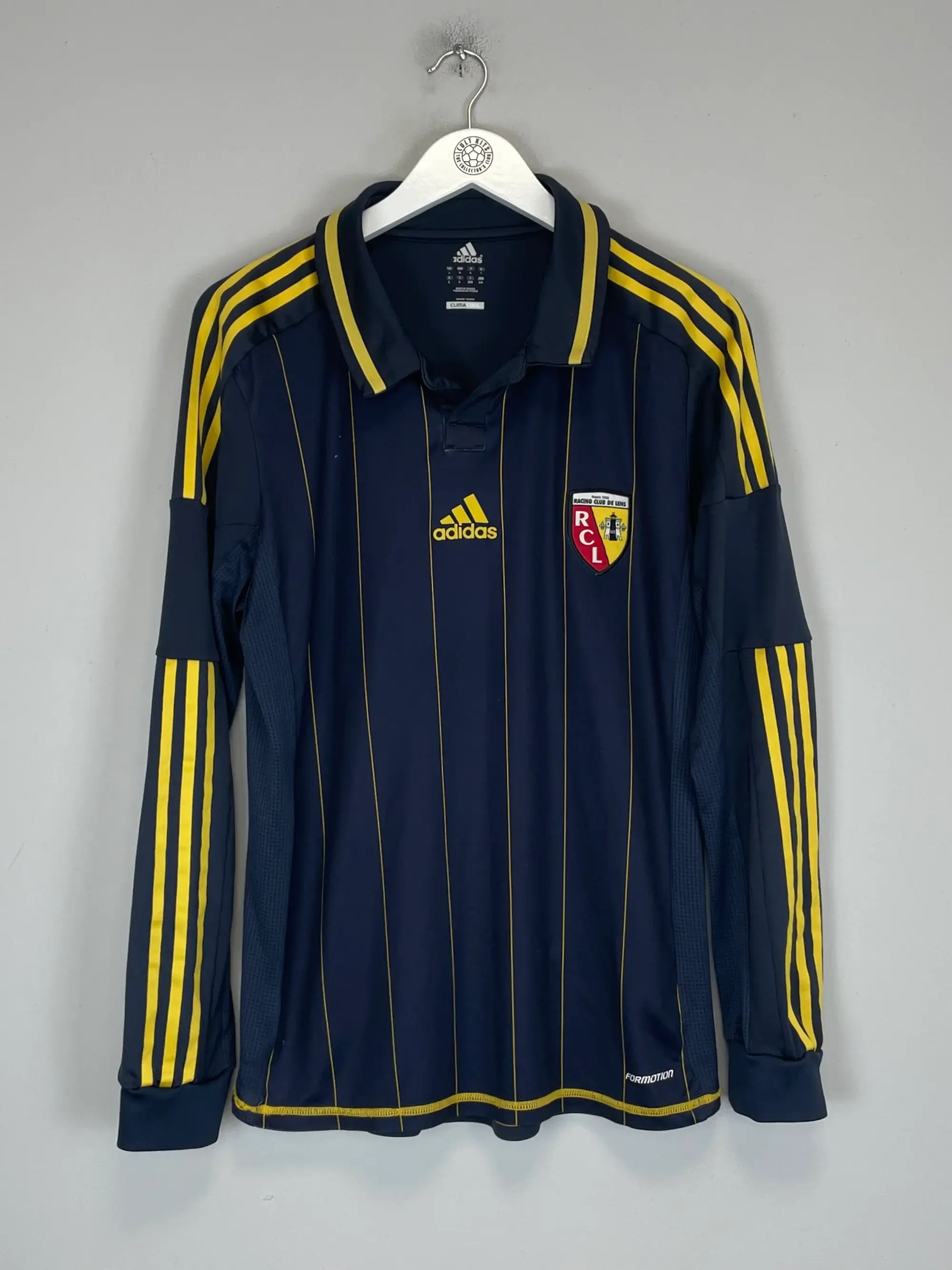 2012/13 RC LENS *PLAYER ISSUE* L/S AWAY SHIRT (L) ADIDAS | Cult Kits