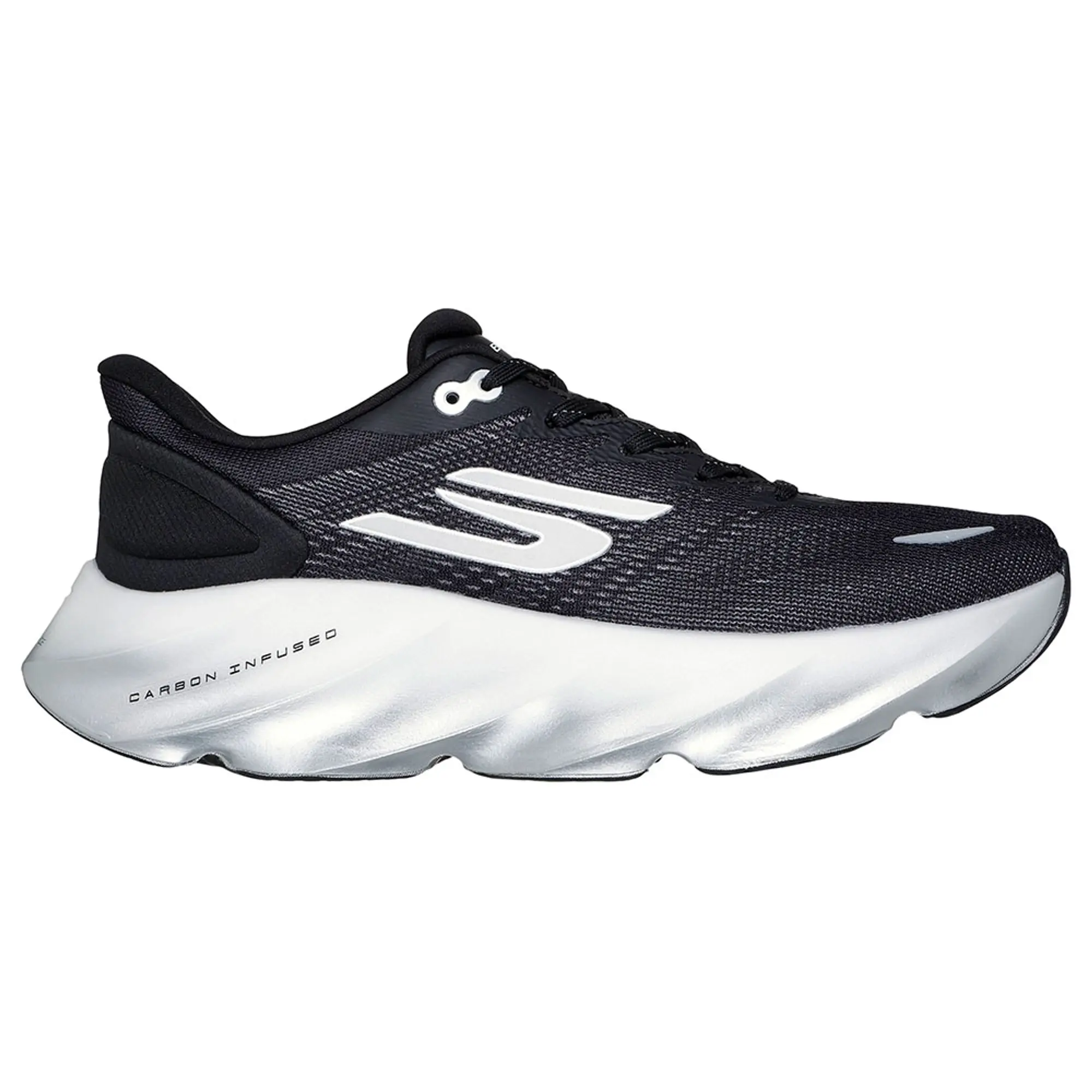 Skechers Men's Aero Burst Sneaker in Black/White