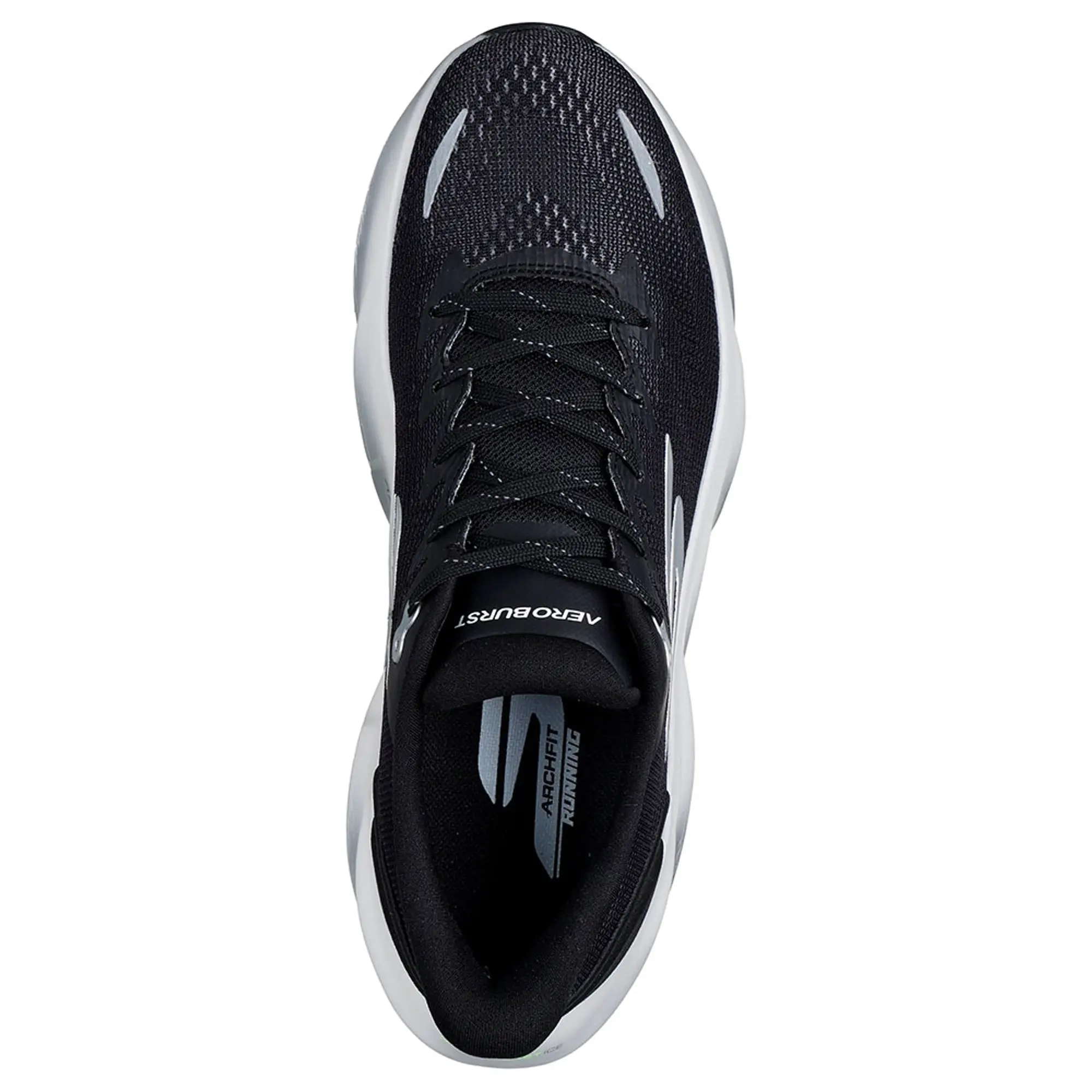 Skechers Men's Aero Burst Sneaker in Black/White
