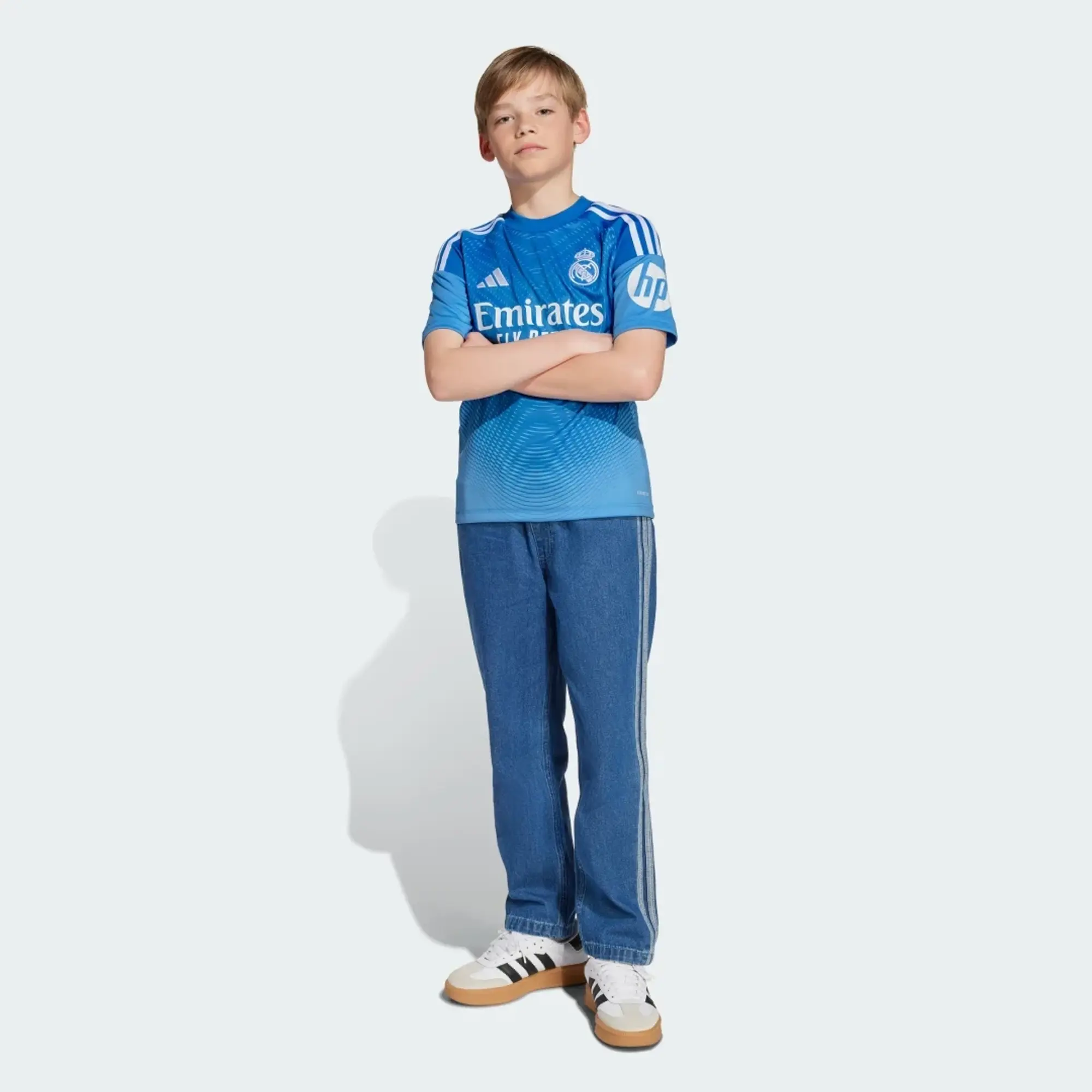 adidas Real Madrid 25/26 Home Goalkeeper Jersey Kids