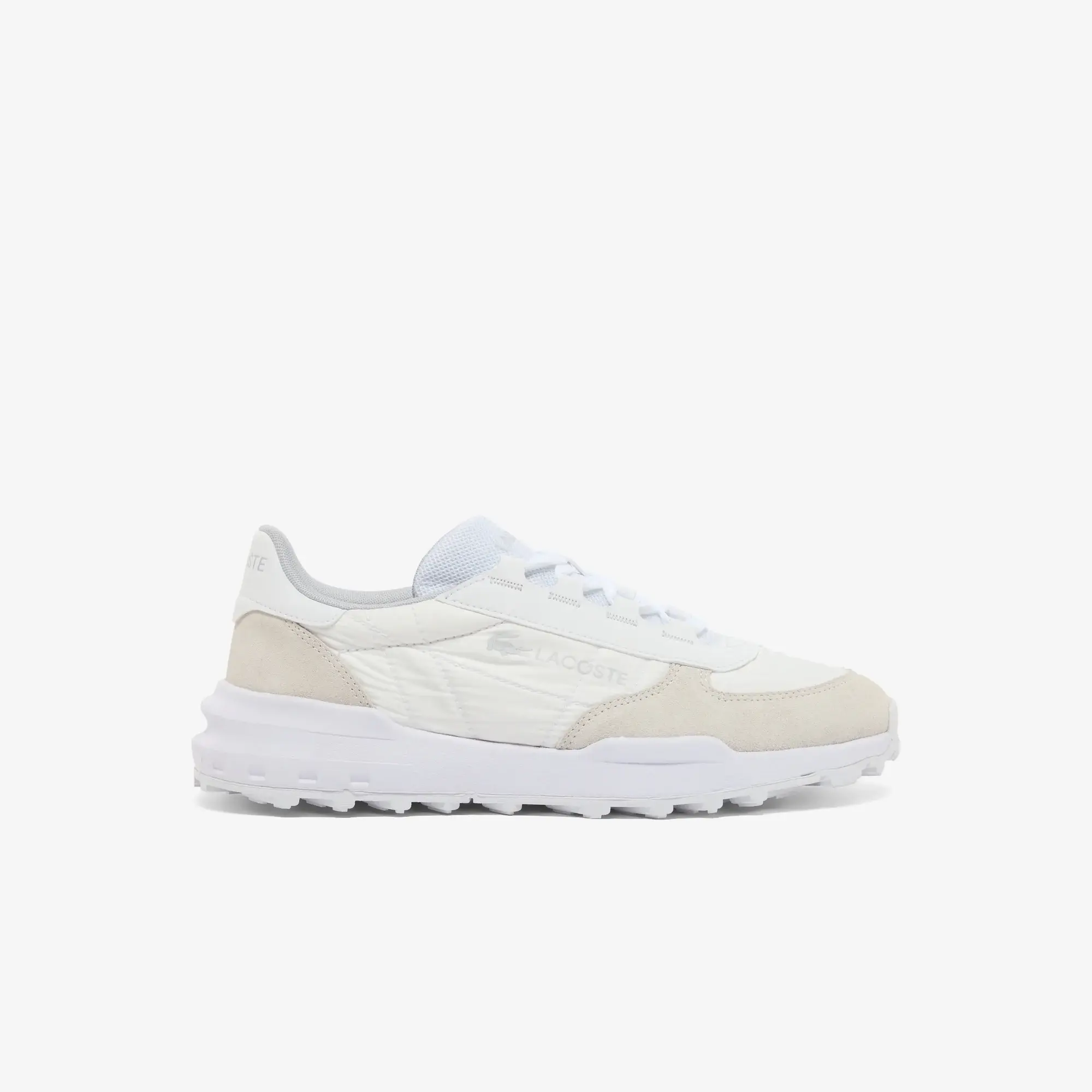 Lacoste Men's Elite Active Evo Sneakers - White & Light Grey