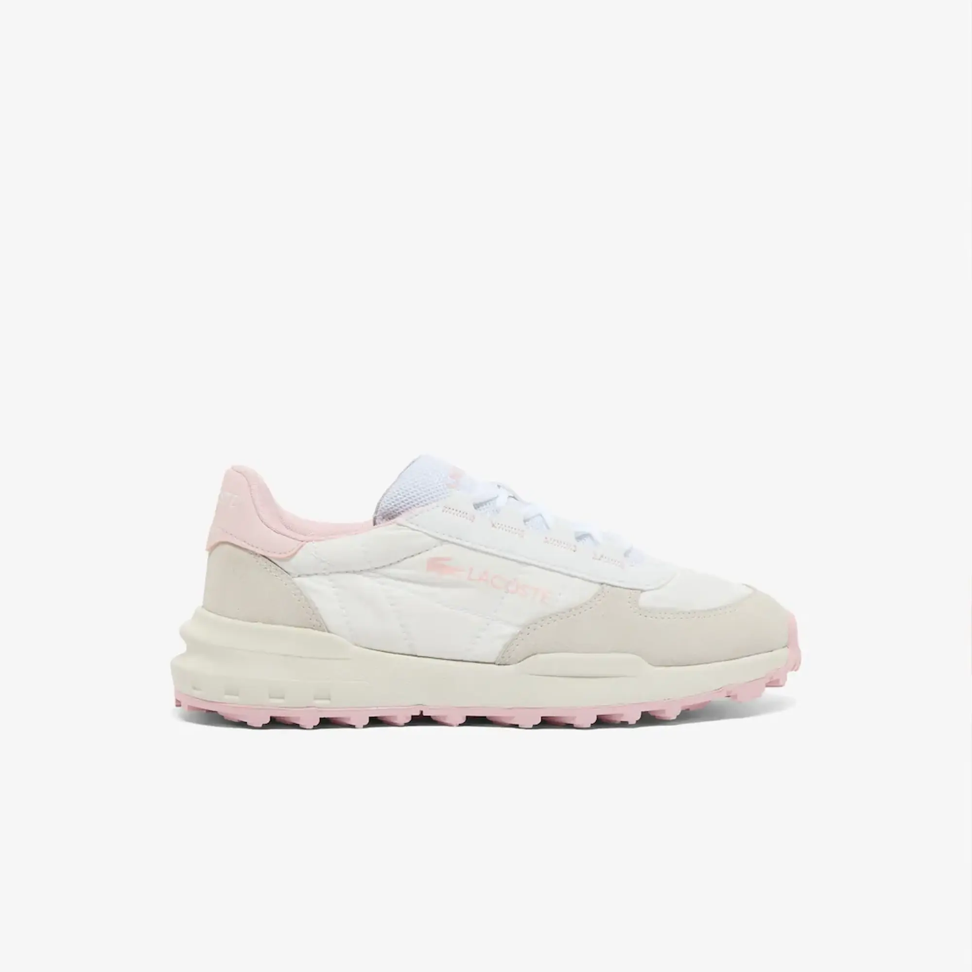 Lacoste Women's Elite Active Evo Sneakers - White & Light Pink