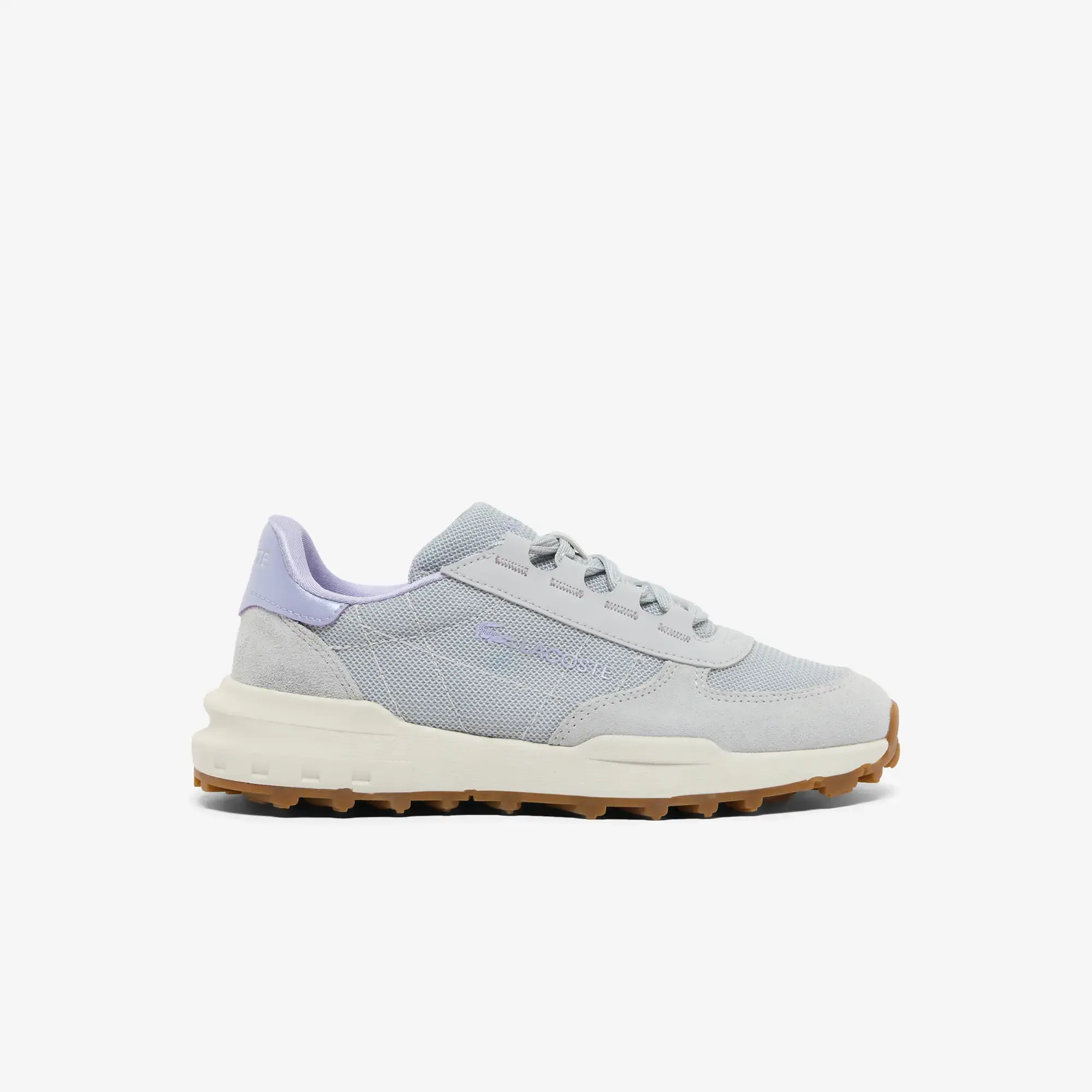 Lacoste Women's Elite Active Evo Sneakers - Light Grey / Light Purple